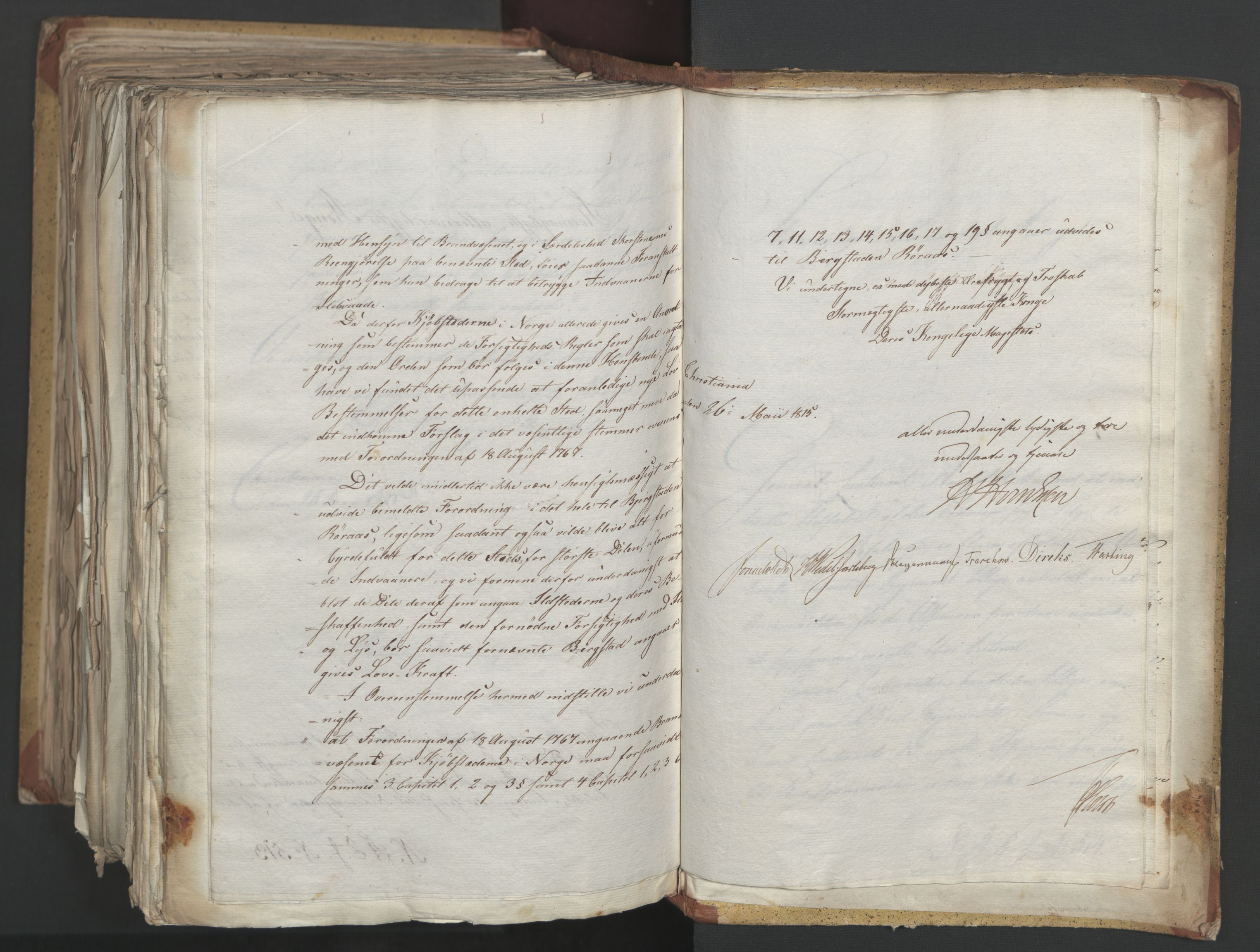 Statsrådsavdelingen i Stockholm, AV/RA-S-1003/D/Da/L0002: Regjeringsinnstillinger nr. 263-518, 1815, s. 559