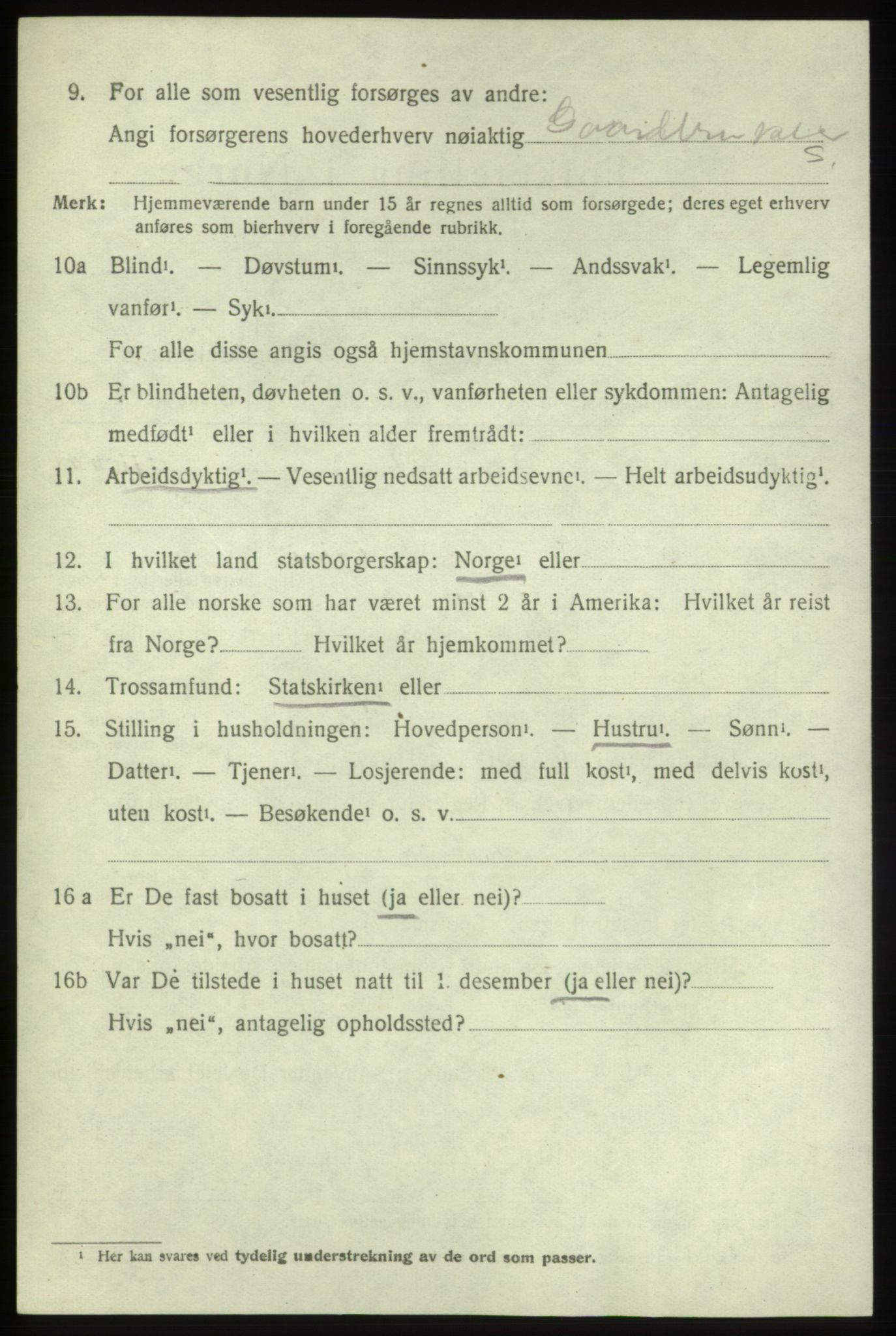 SAB, Folketelling 1920 for 1216 Sveio herred, 1920, s. 2963
