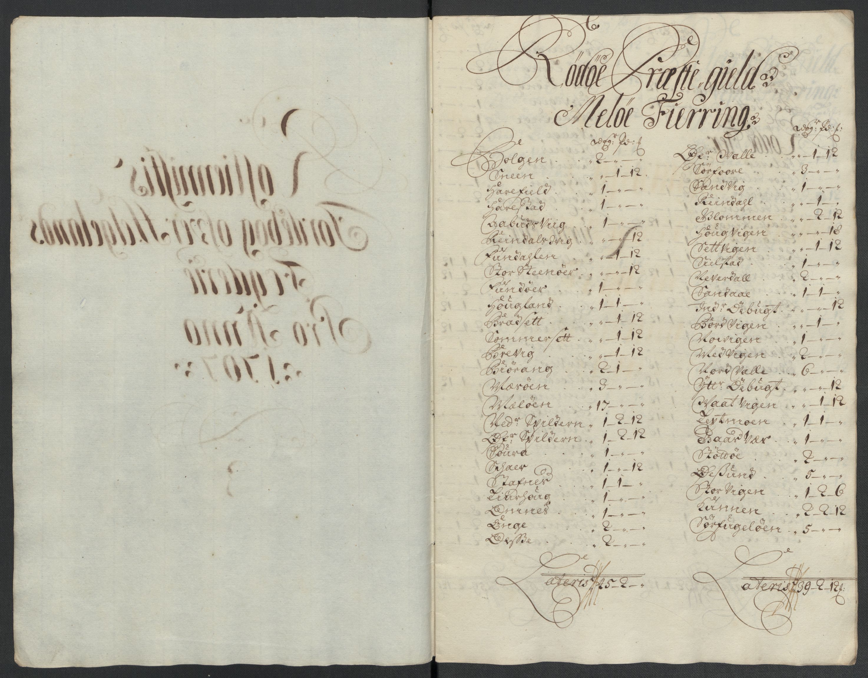 Rentekammeret inntil 1814, Reviderte regnskaper, Fogderegnskap, RA/EA-4092/R65/L4509: Fogderegnskap Helgeland, 1706-1707, s. 231