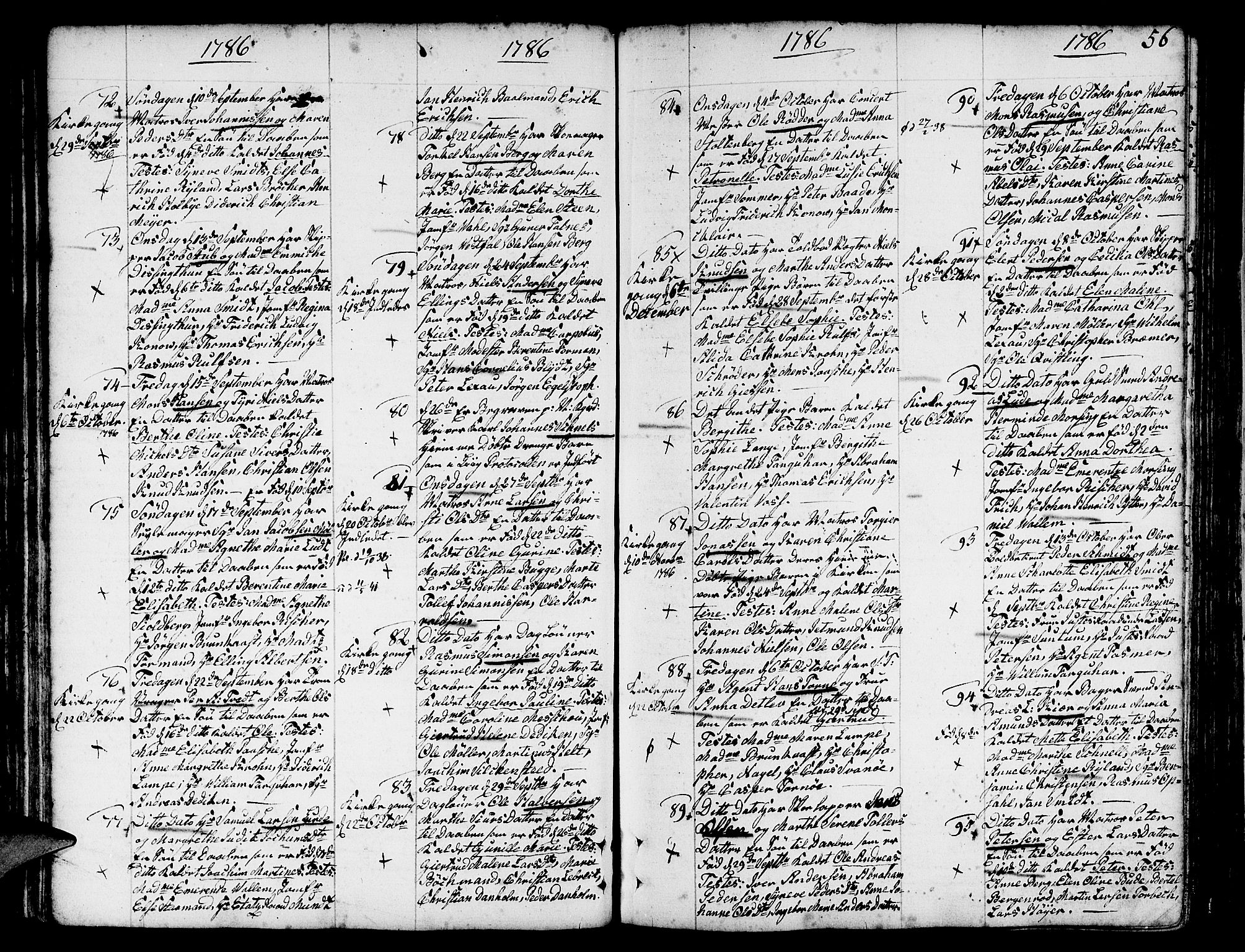 Nykirken Sokneprestembete, AV/SAB-A-77101/H/Haa/L0005: Ministerialbok nr. A 5, 1775-1808, s. 56