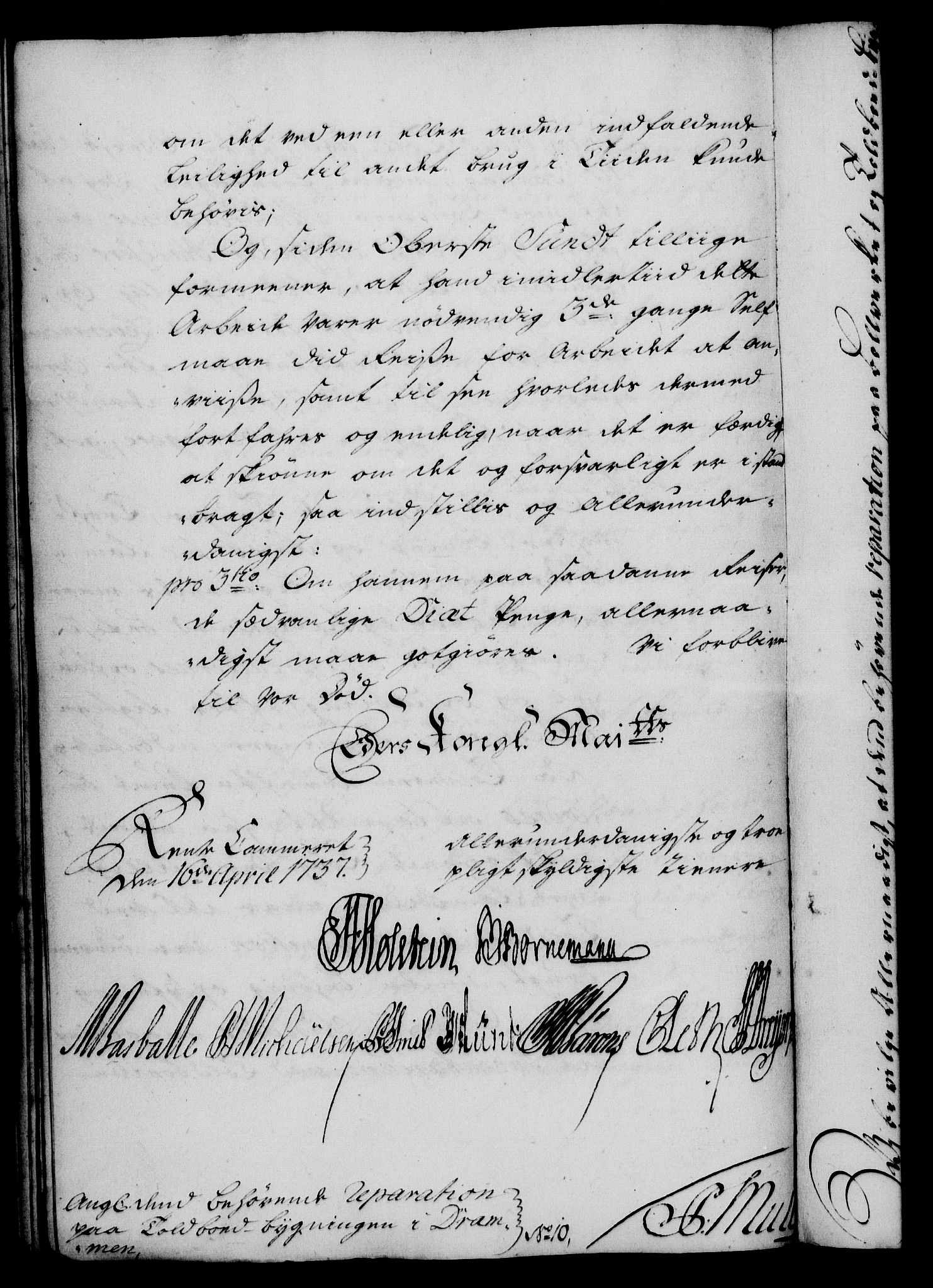 Rentekammeret, Kammerkanselliet, RA/EA-3111/G/Gf/Gfa/L0020: Norsk relasjons- og resolusjonsprotokoll (merket RK 52.20), 1737, s. 344