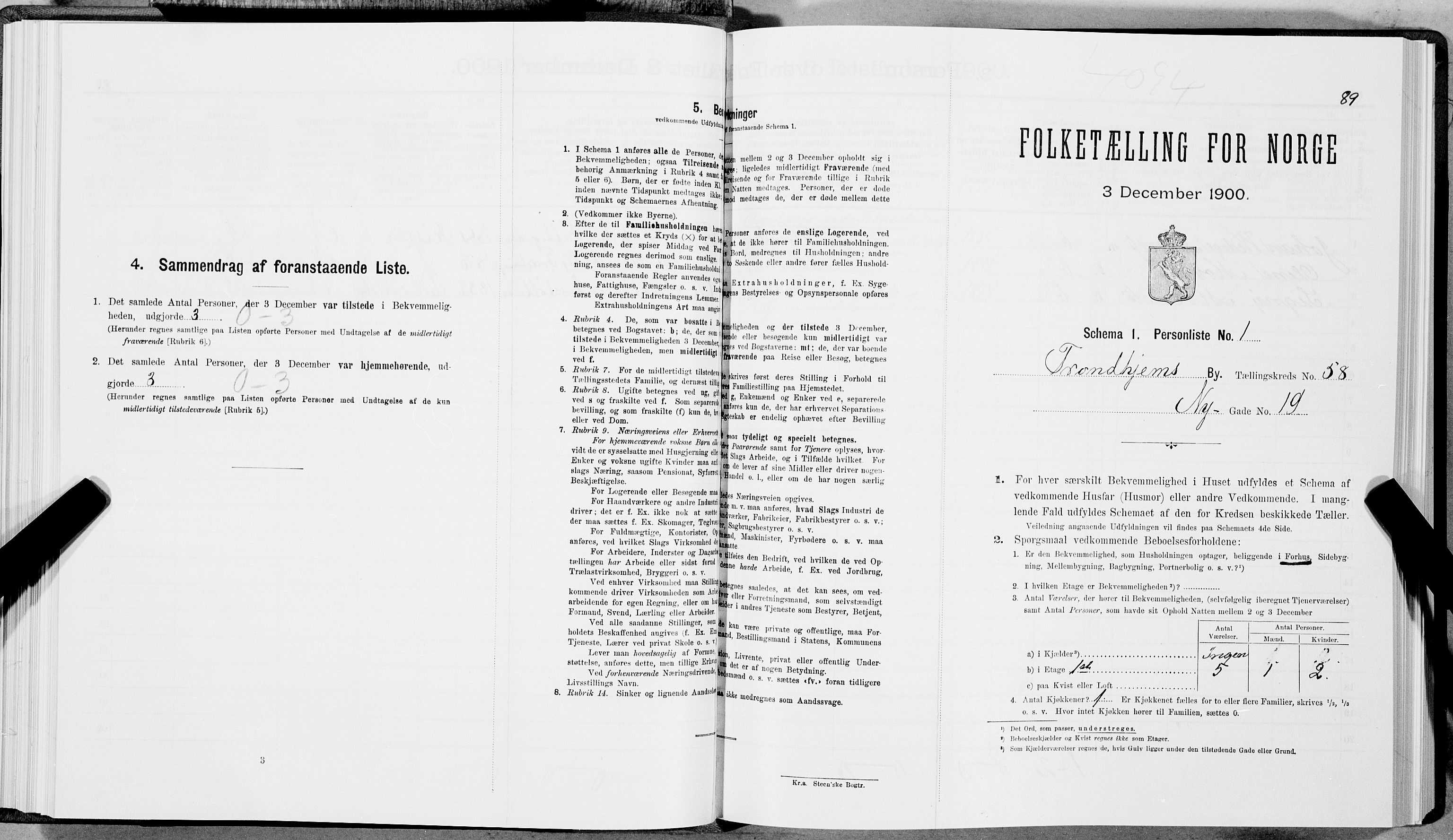 SAT, Folketelling 1900 for 1601 Trondheim kjøpstad, 1900, s. 9983