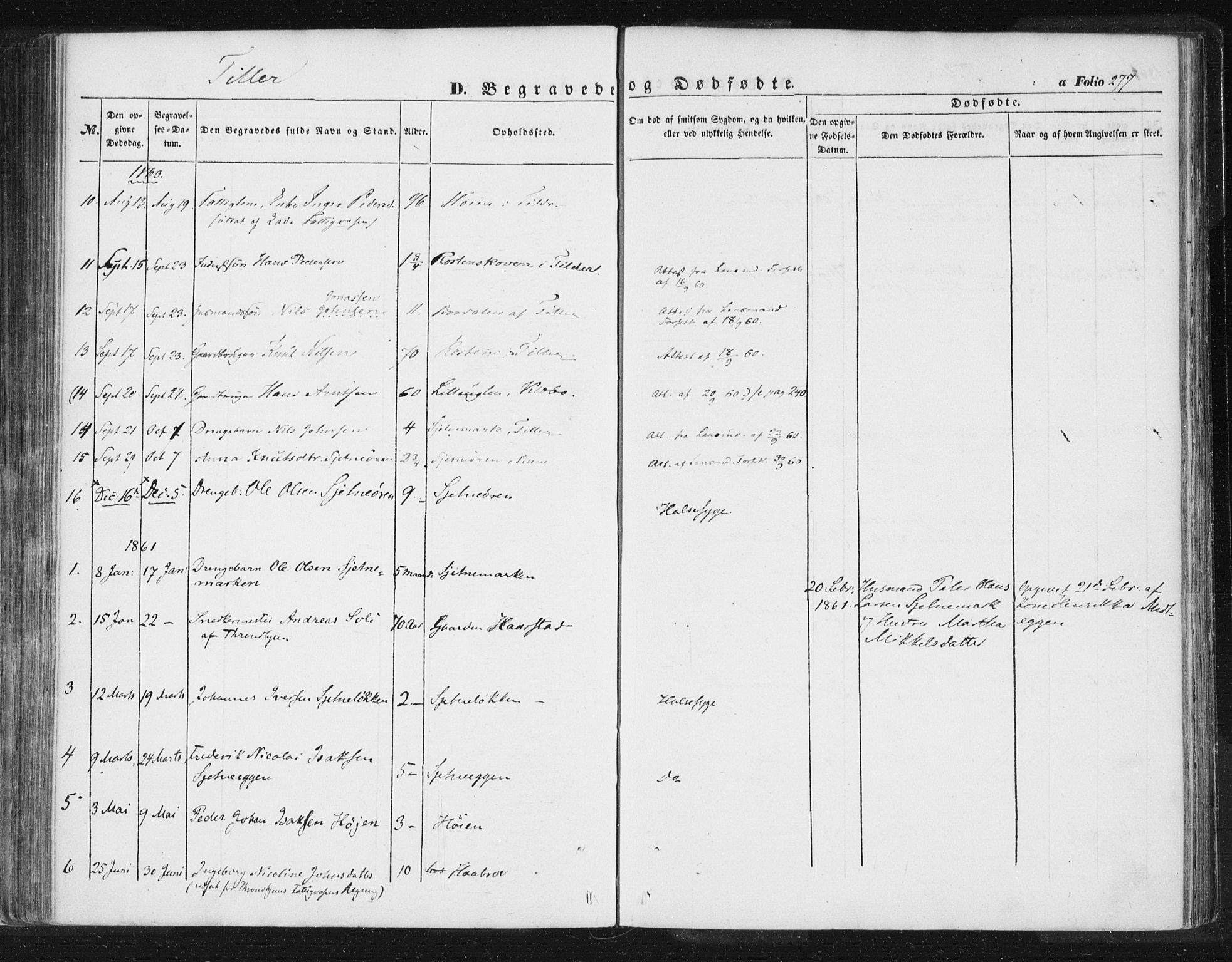 Ministerialprotokoller, klokkerbøker og fødselsregistre - Sør-Trøndelag, SAT/A-1456/618/L0441: Ministerialbok nr. 618A05, 1843-1862, s. 277