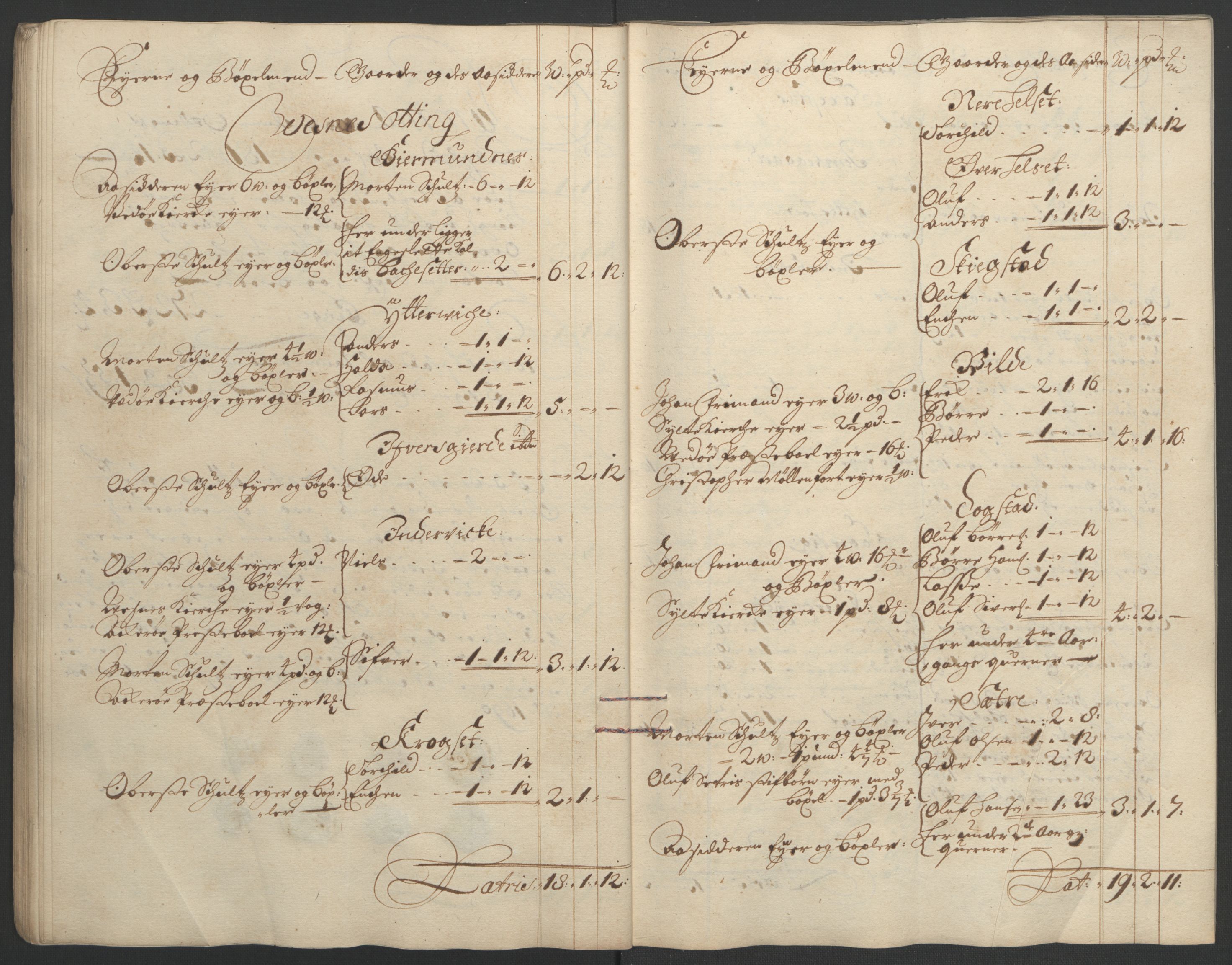 Rentekammeret inntil 1814, Reviderte regnskaper, Fogderegnskap, AV/RA-EA-4092/R55/L3652: Fogderegnskap Romsdal, 1695-1696, s. 201