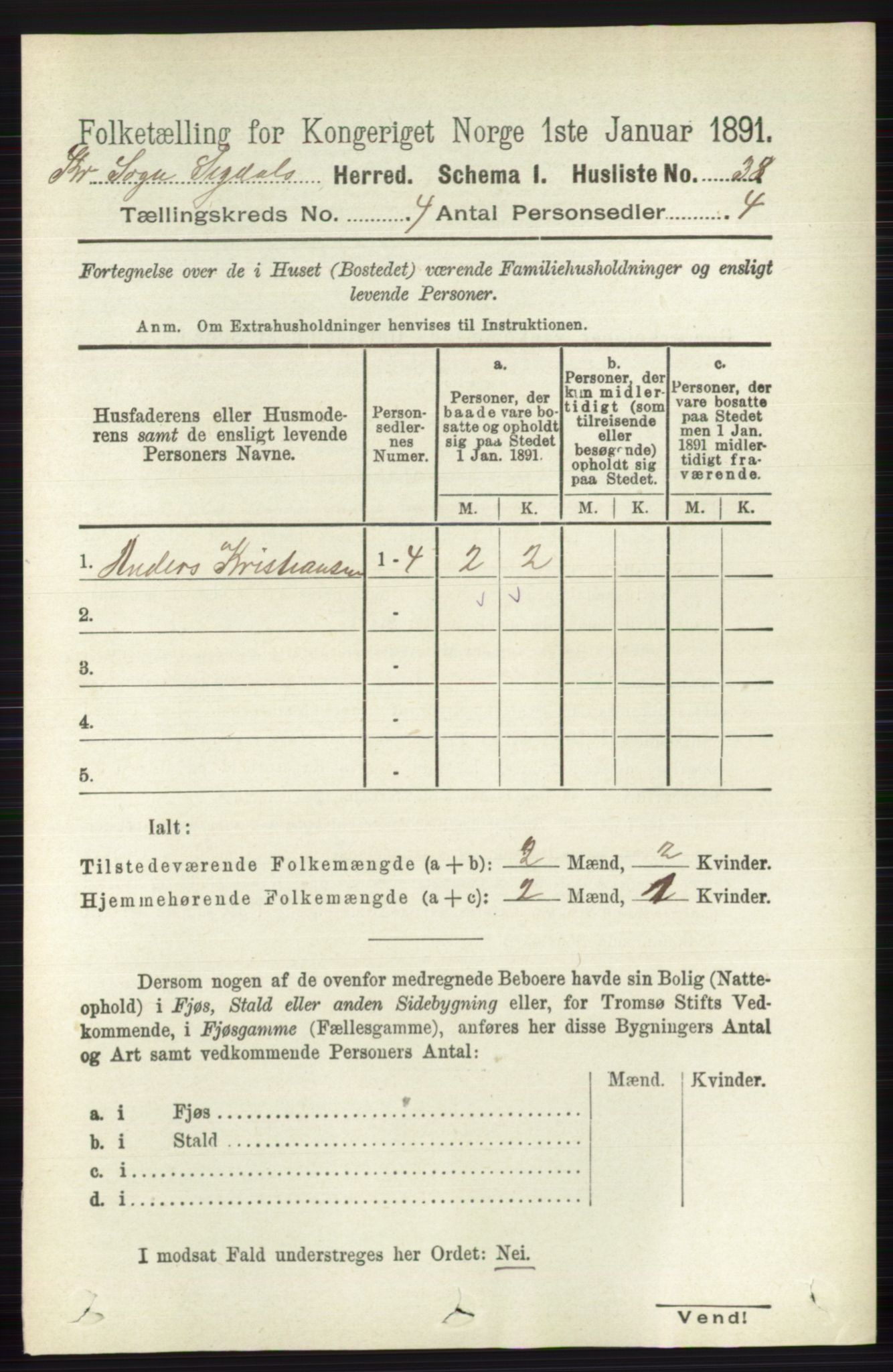 RA, Folketelling 1891 for 0621 Sigdal herred, 1891, s. 5989