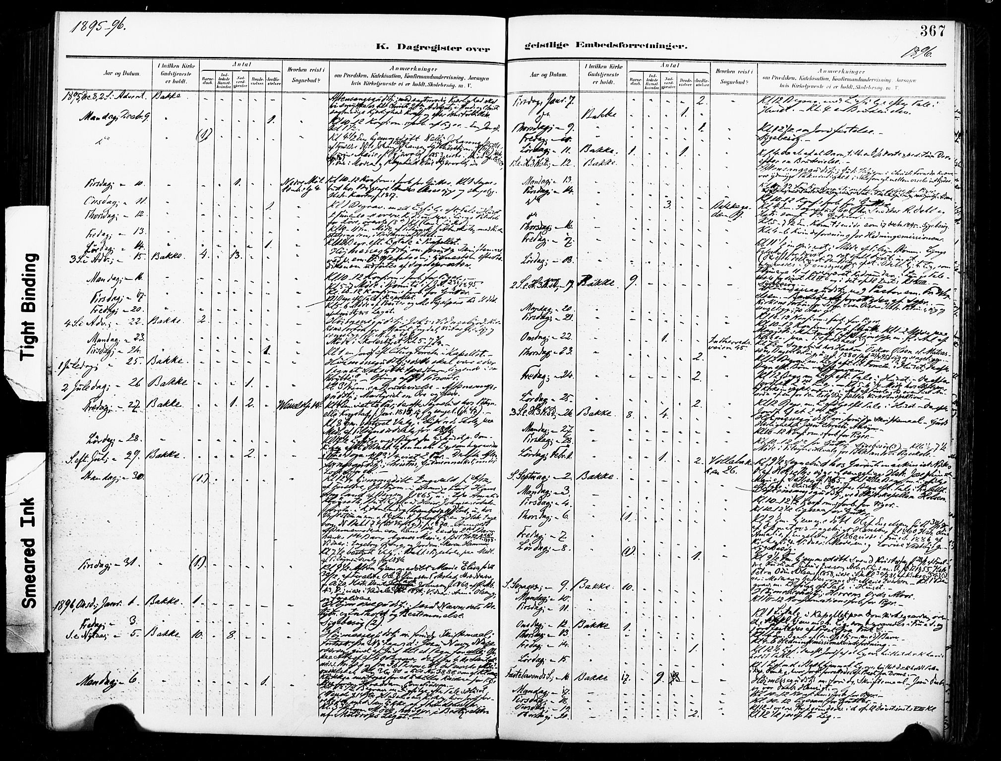 Ministerialprotokoller, klokkerbøker og fødselsregistre - Sør-Trøndelag, SAT/A-1456/604/L0198: Ministerialbok nr. 604A19, 1893-1900, s. 367