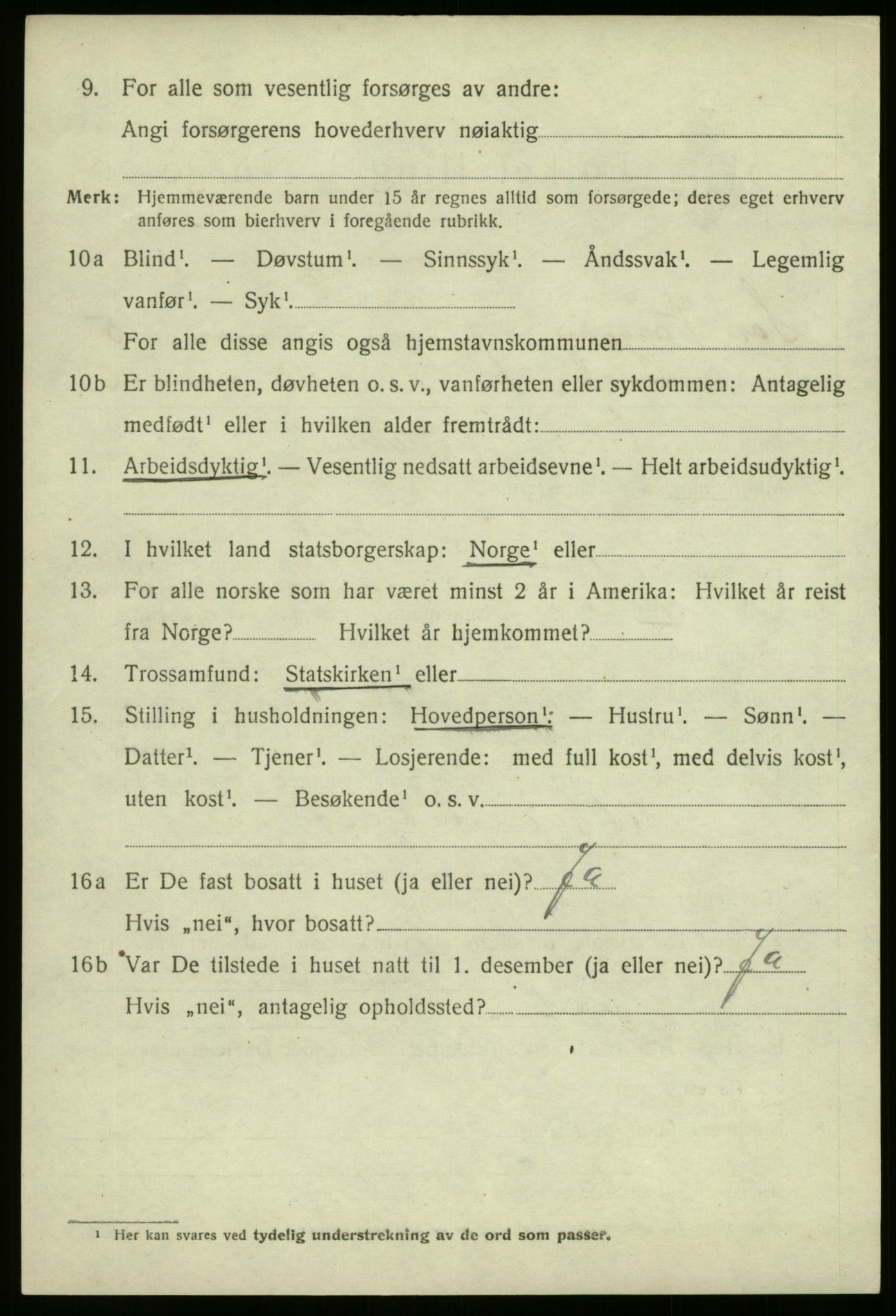 SAB, Folketelling 1920 for 1439 Sør-Vågsøy herred, 1920, s. 2525