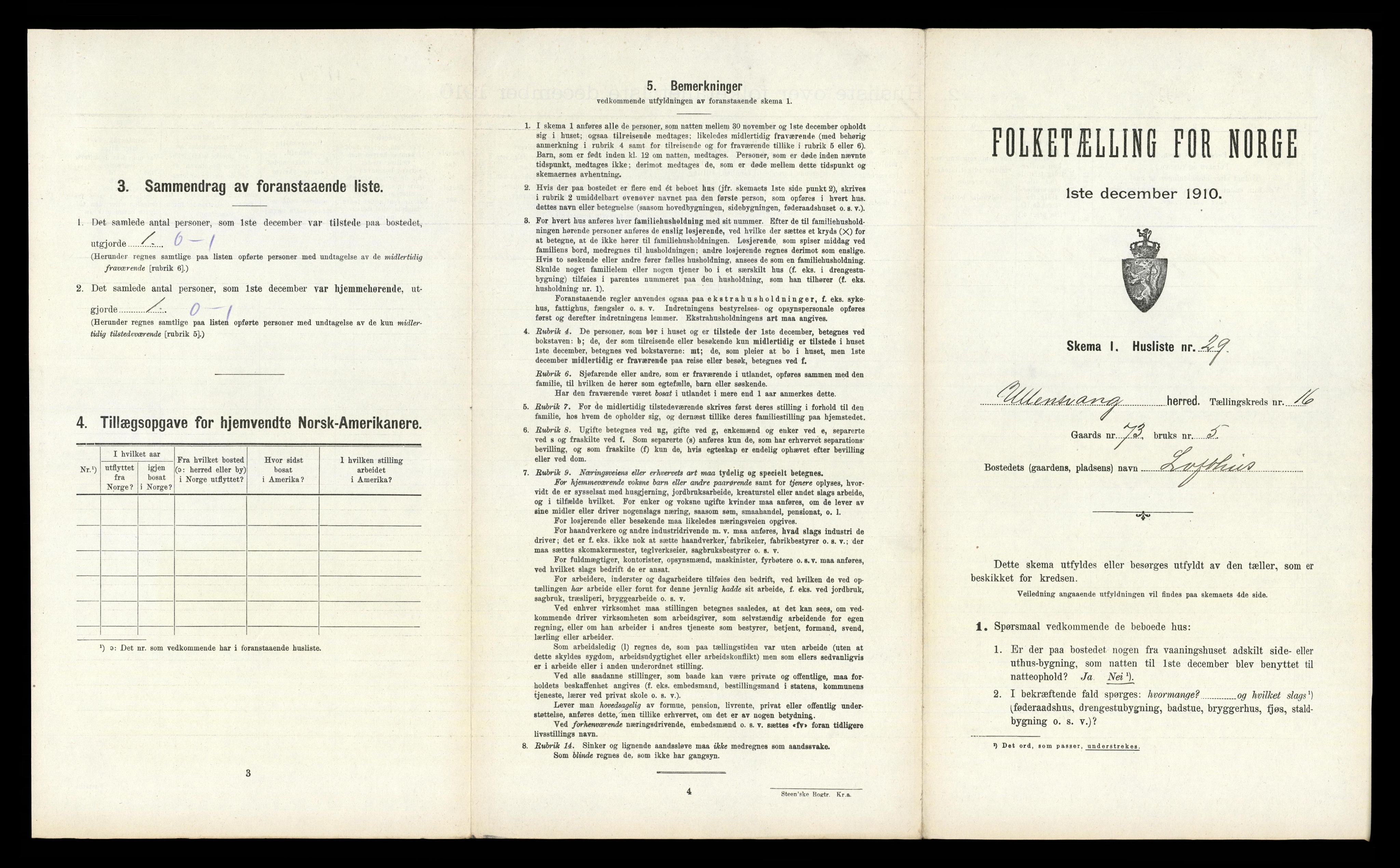 RA, Folketelling 1910 for 1230 Ullensvang herred, 1910, s. 2023