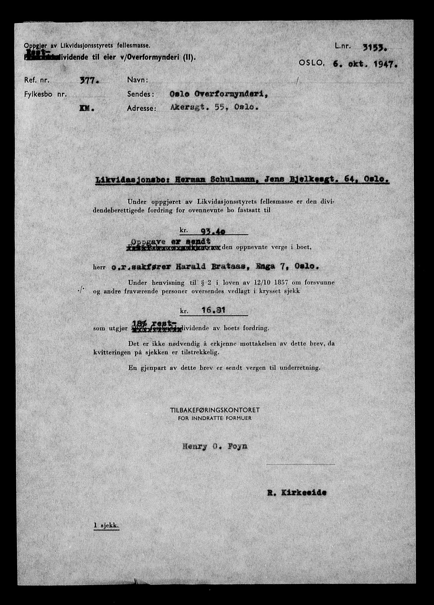 Justisdepartementet, Tilbakeføringskontoret for inndratte formuer, AV/RA-S-1564/H/Hc/Hcc/L0979: --, 1945-1947, s. 373