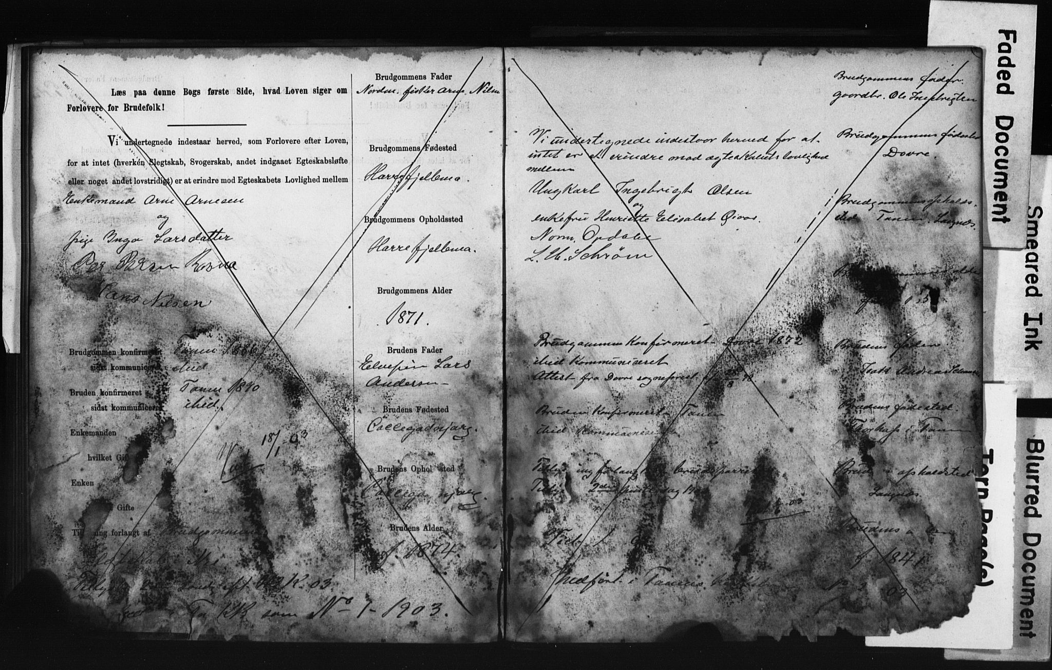 Tana sokneprestkontor, AV/SATØ-S-1334/I/Ib/L0037/0002: Lysningsprotokoll nr. 37.2, 1891-1903
