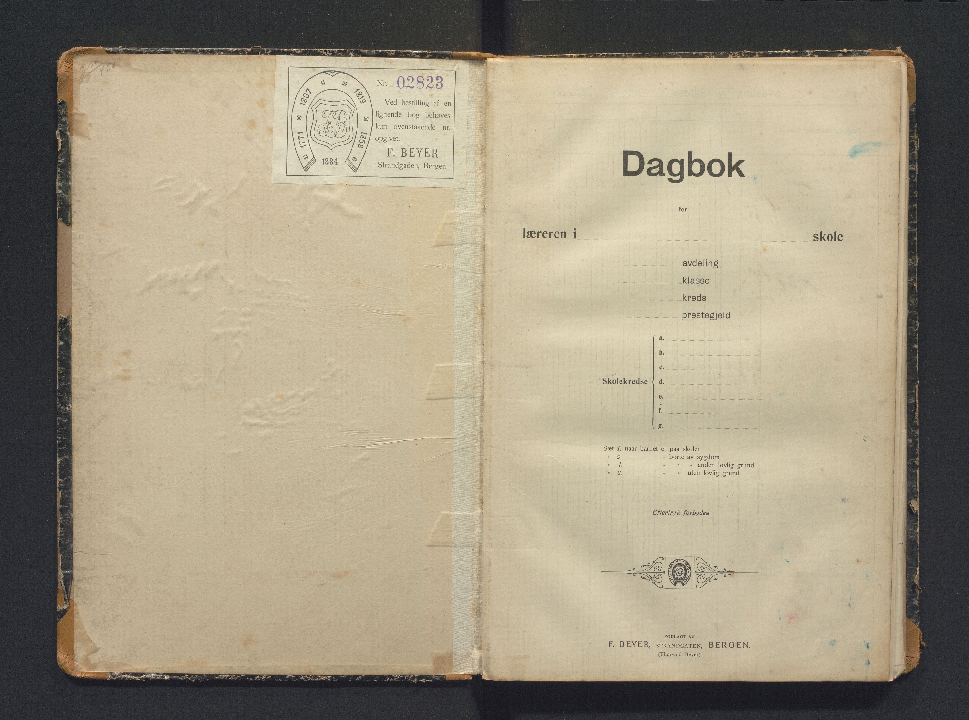 Hjelme kommune. Barneskulane, IKAH/1259a-231/G/Ga/L0006: Dagbok for læraren i Hennø skulekrins m.fl., 1911-1932