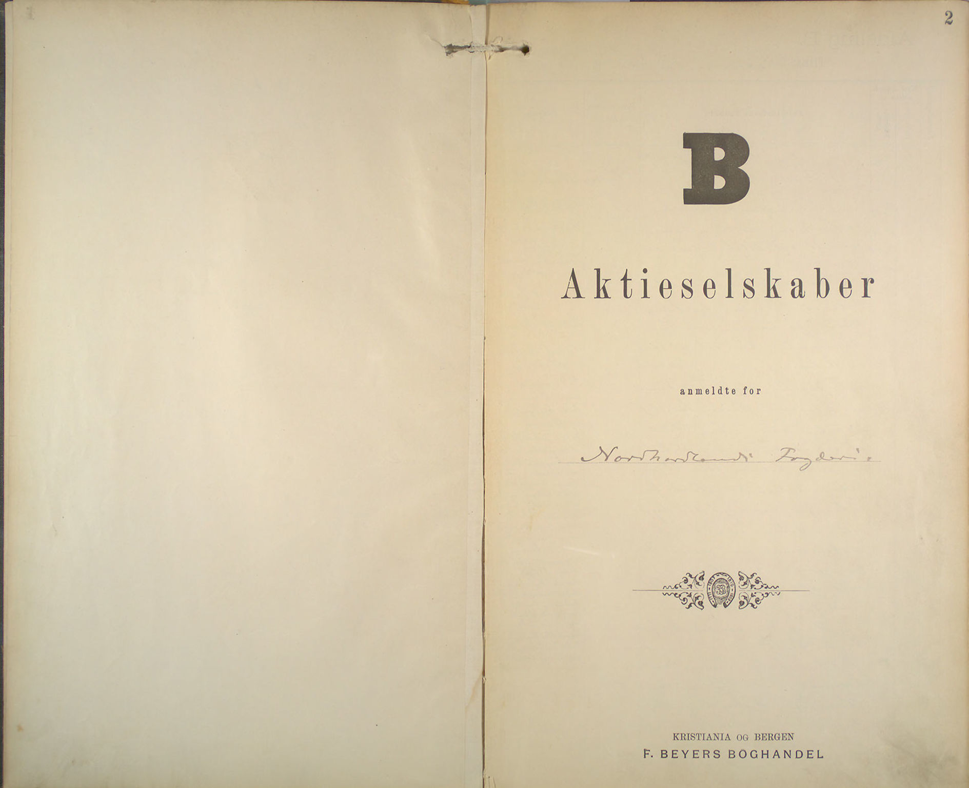 Nordhordland sorenskrivar, AV/SAB-A-2901/1/L/Lb/L0001: Aksjeselskap, 1891-1917, s. 2