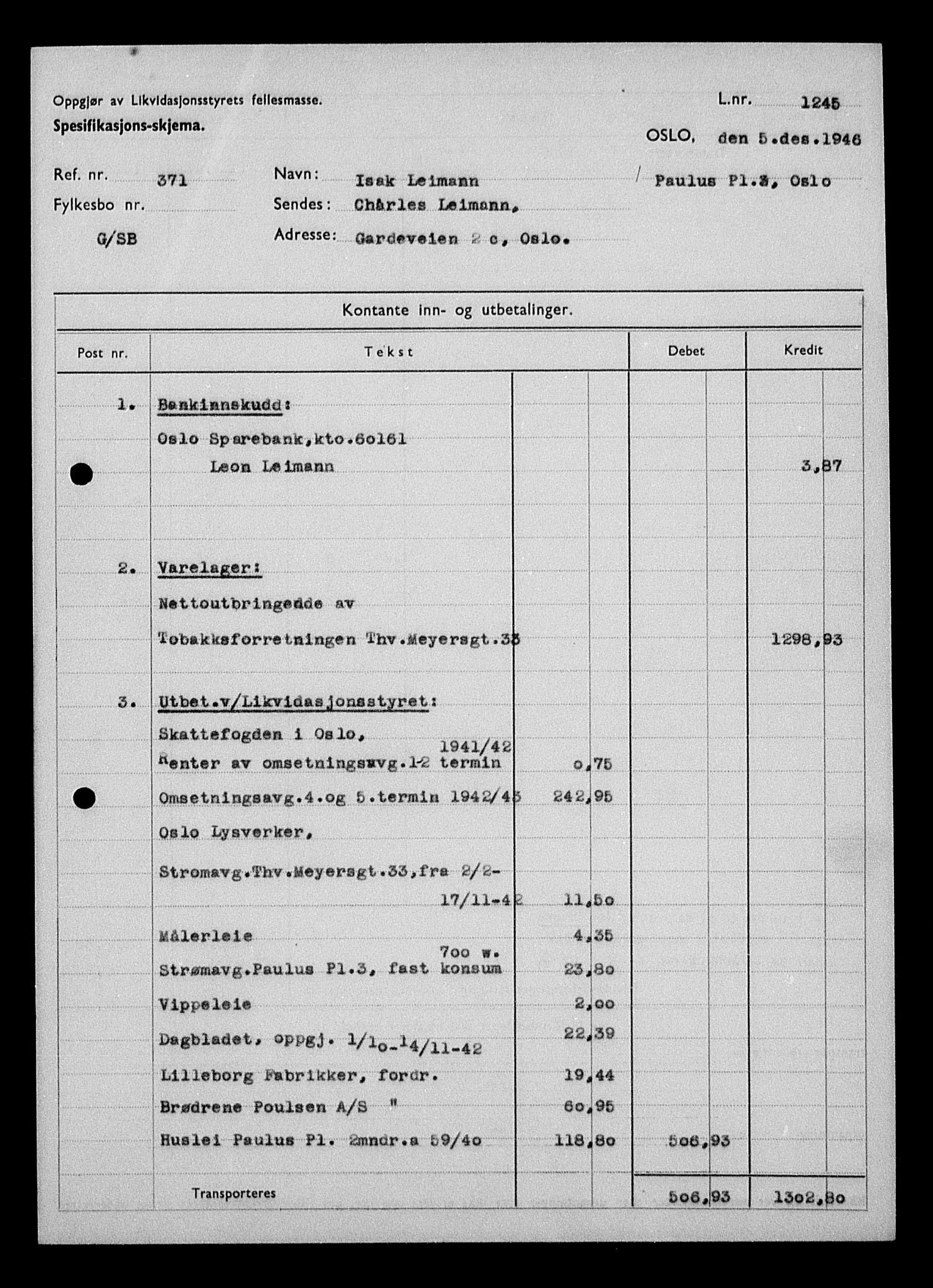 Justisdepartementet, Tilbakeføringskontoret for inndratte formuer, RA/S-1564/H/Hc/Hcc/L0955: --, 1945-1947, s. 534