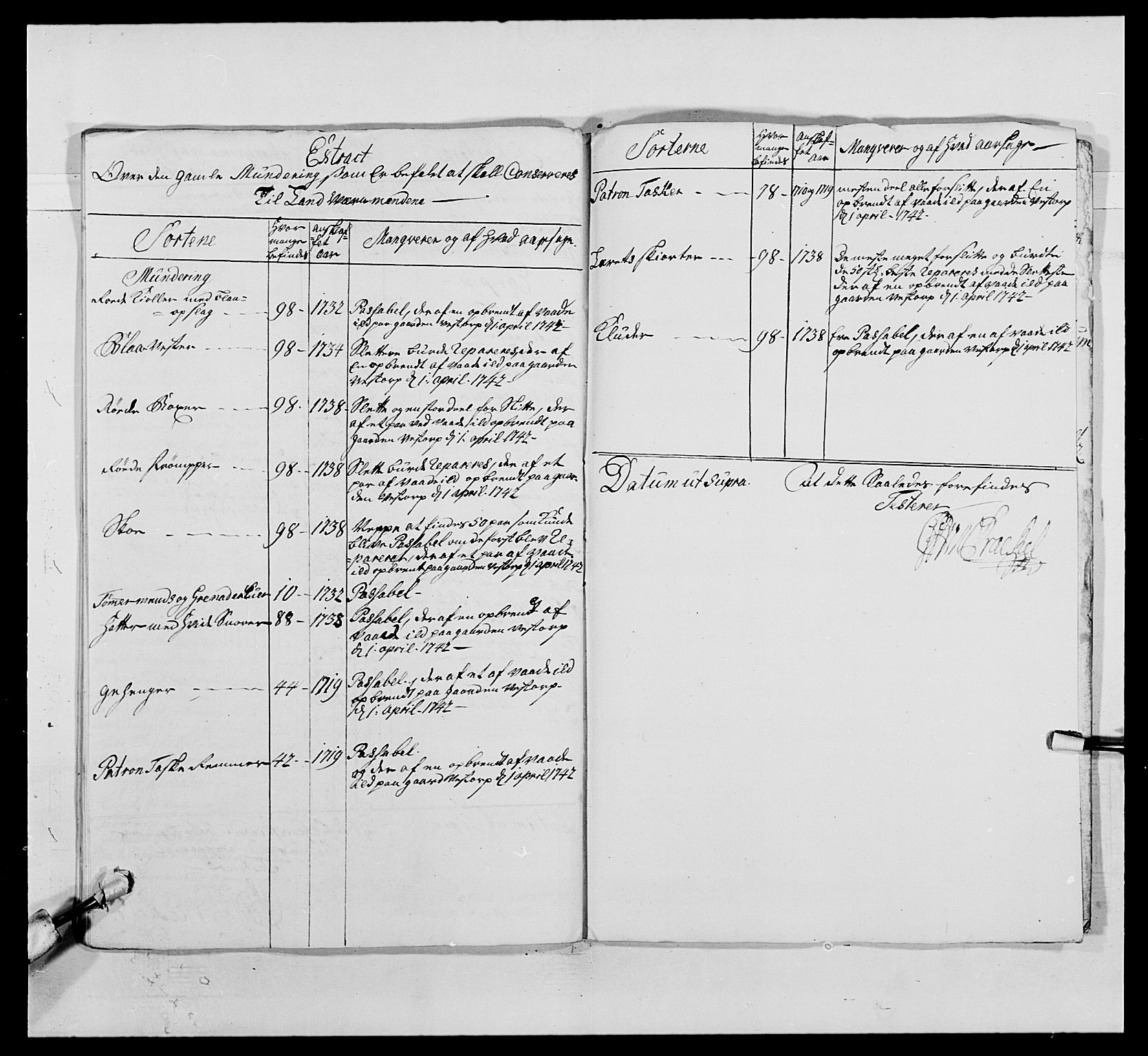 Kommanderende general (KG I) med Det norske krigsdirektorium, AV/RA-EA-5419/E/Ea/L0495: 1. Smålenske regiment, 1732-1763, s. 427