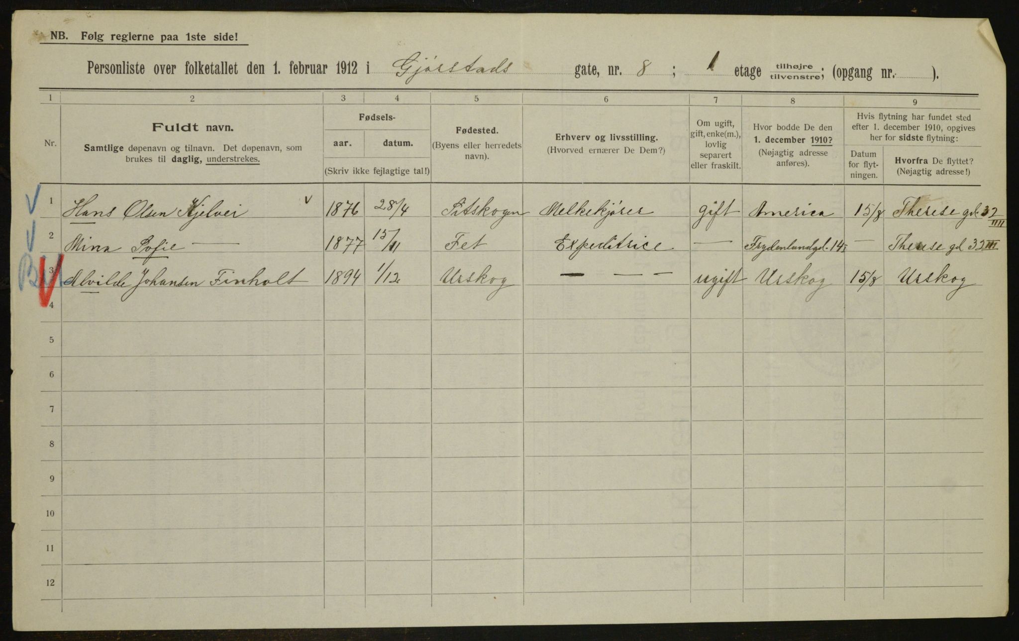 OBA, Kommunal folketelling 1.2.1912 for Kristiania, 1912, s. 29172