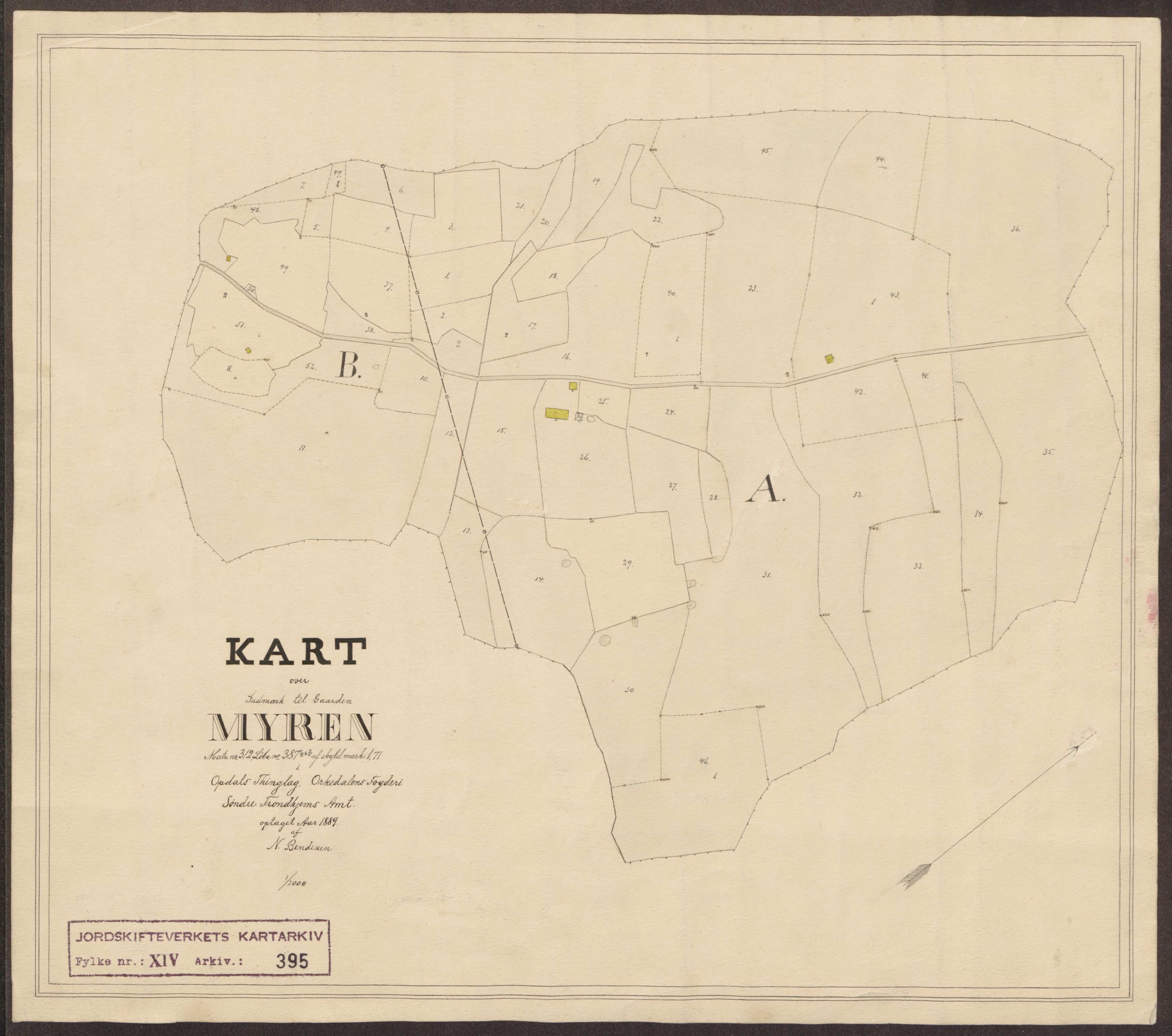 Jordskifteverkets kartarkiv, RA/S-3929/T, 1859-1988, s. 543