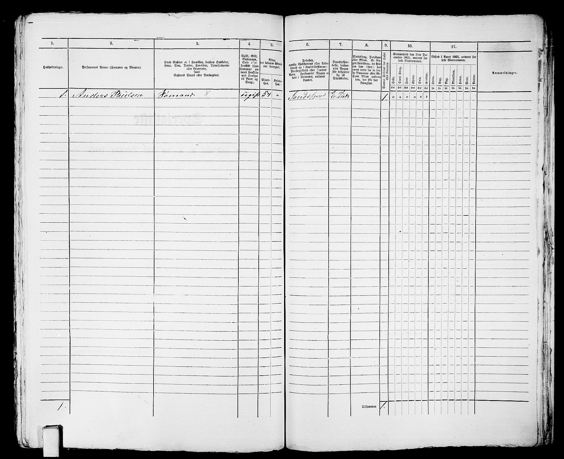 RA, Folketelling 1865 for 0706B Sandeherred prestegjeld, Sandefjord kjøpstad, 1865, s. 559