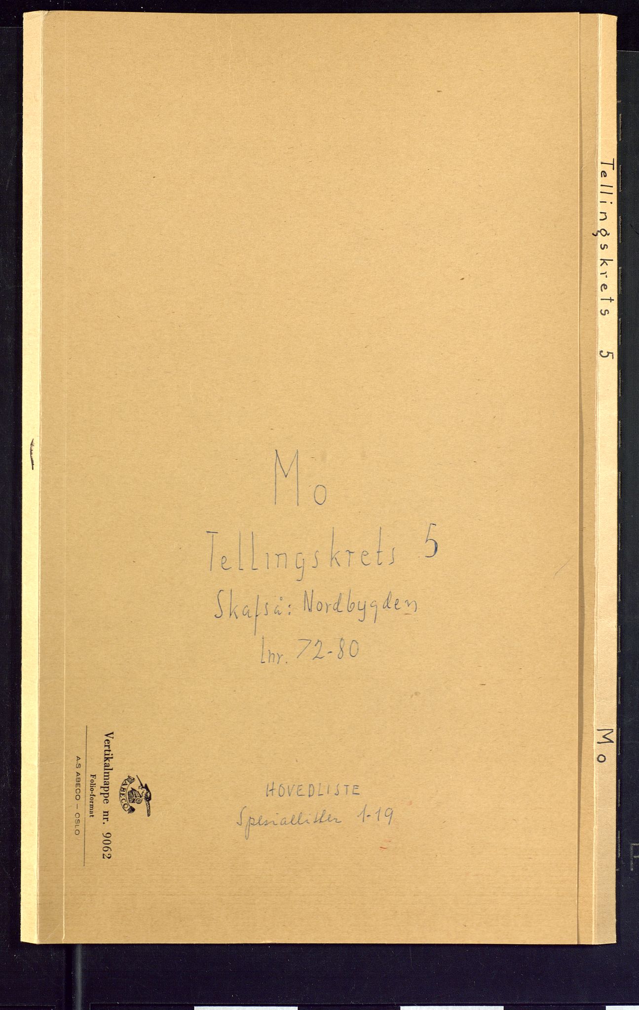 SAKO, Folketelling 1875 for 0832P Mo prestegjeld, 1875, s. 17