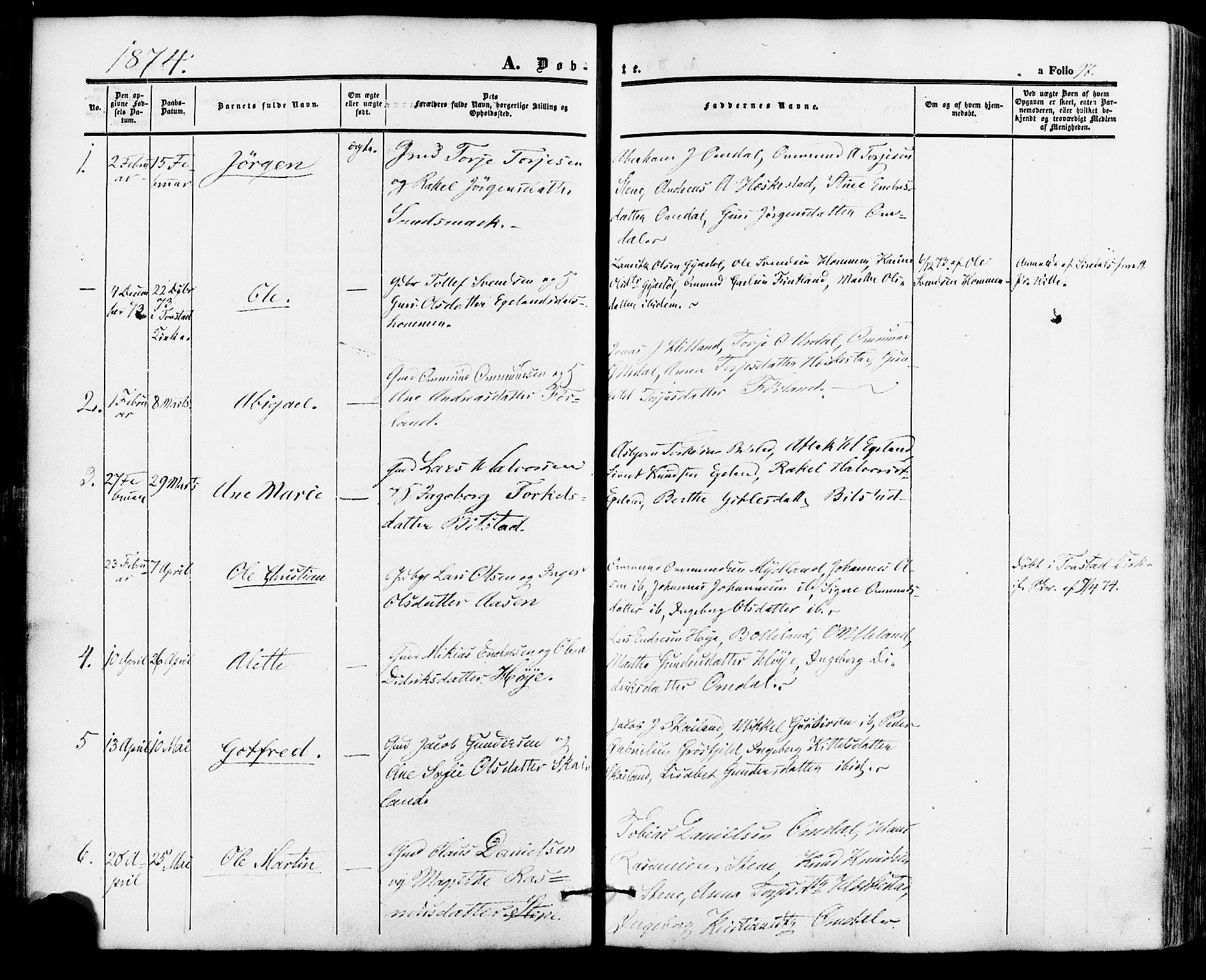 Lund sokneprestkontor, AV/SAST-A-101809/S06/L0010: Ministerialbok nr. A 9, 1854-1886, s. 97