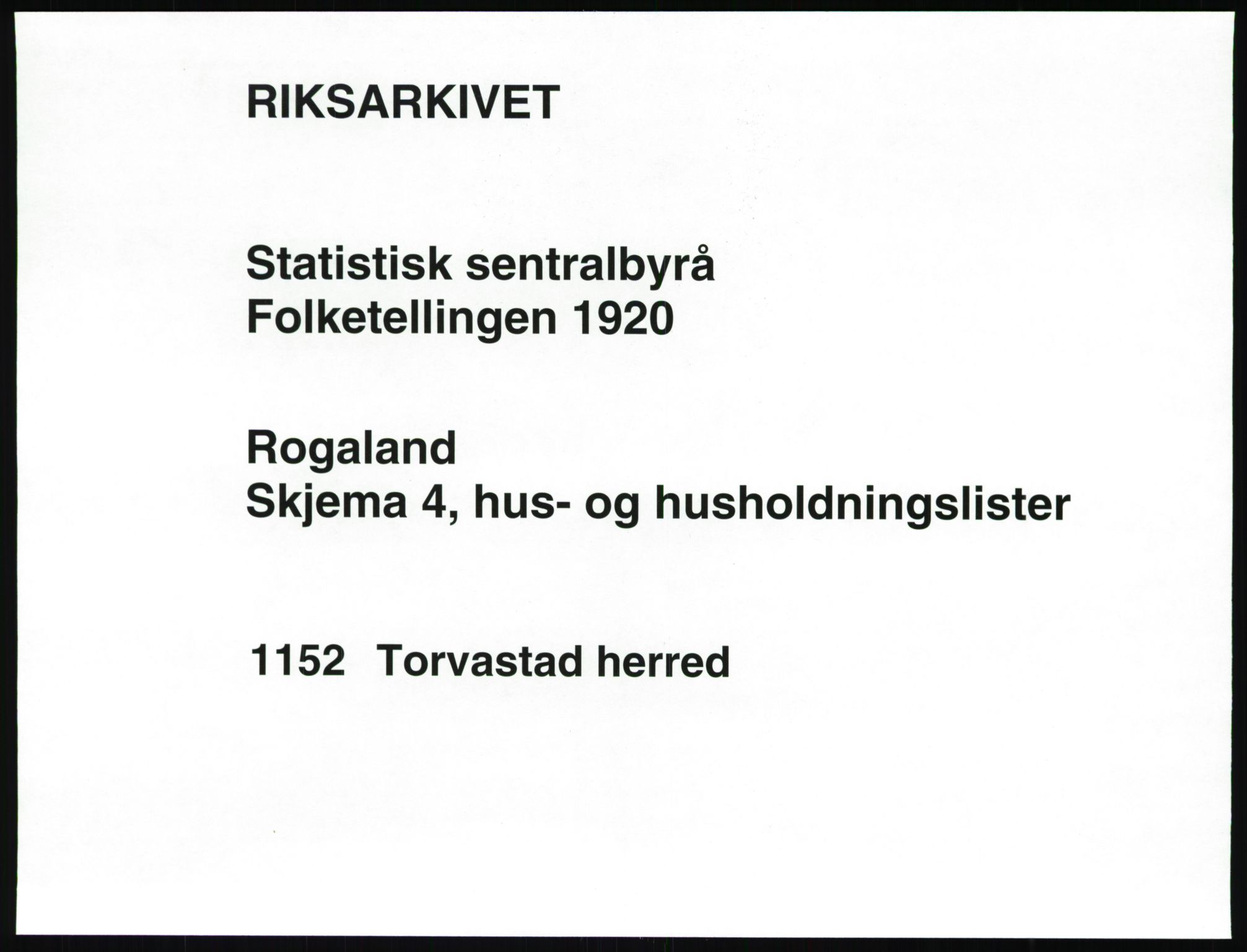 SAST, Folketelling 1920 for 1152 Torvastad herred, 1920, s. 60