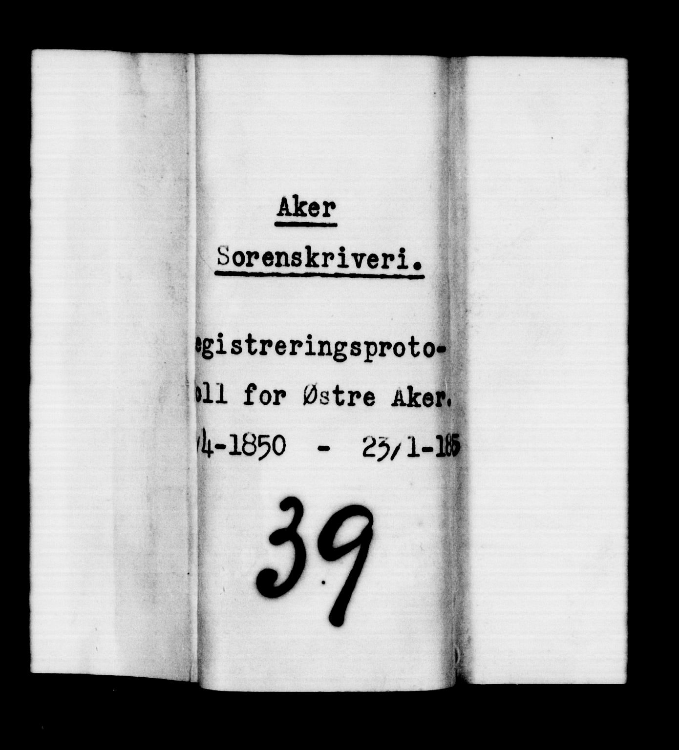 Aker sorenskriveri, AV/SAO-A-10895/H/Hc/Hca/L0003: Skifteregistreringsprotokoll - Østre Aker, 1850-1885