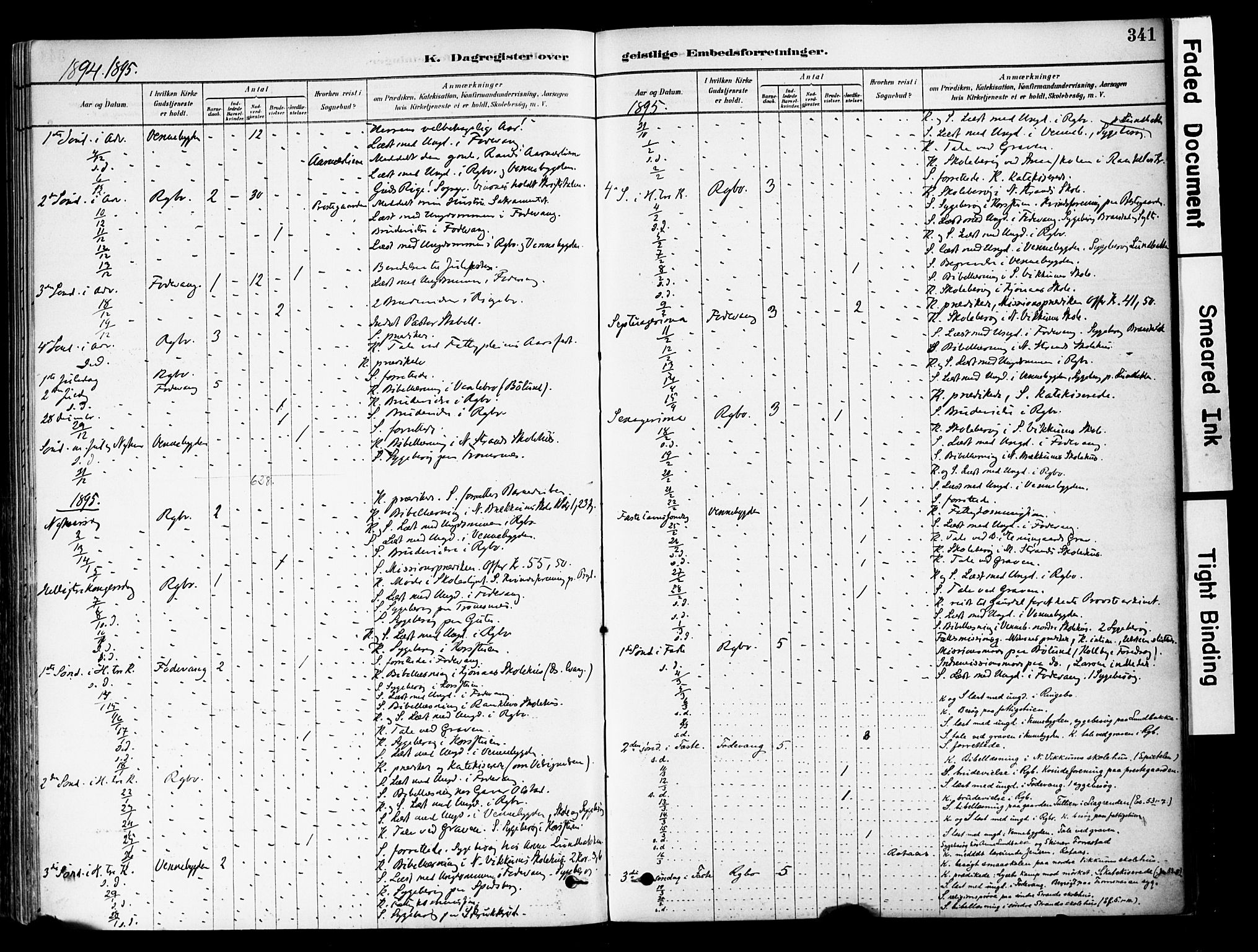 Ringebu prestekontor, SAH/PREST-082/H/Ha/Haa/L0008: Ministerialbok nr. 8, 1878-1898, s. 341