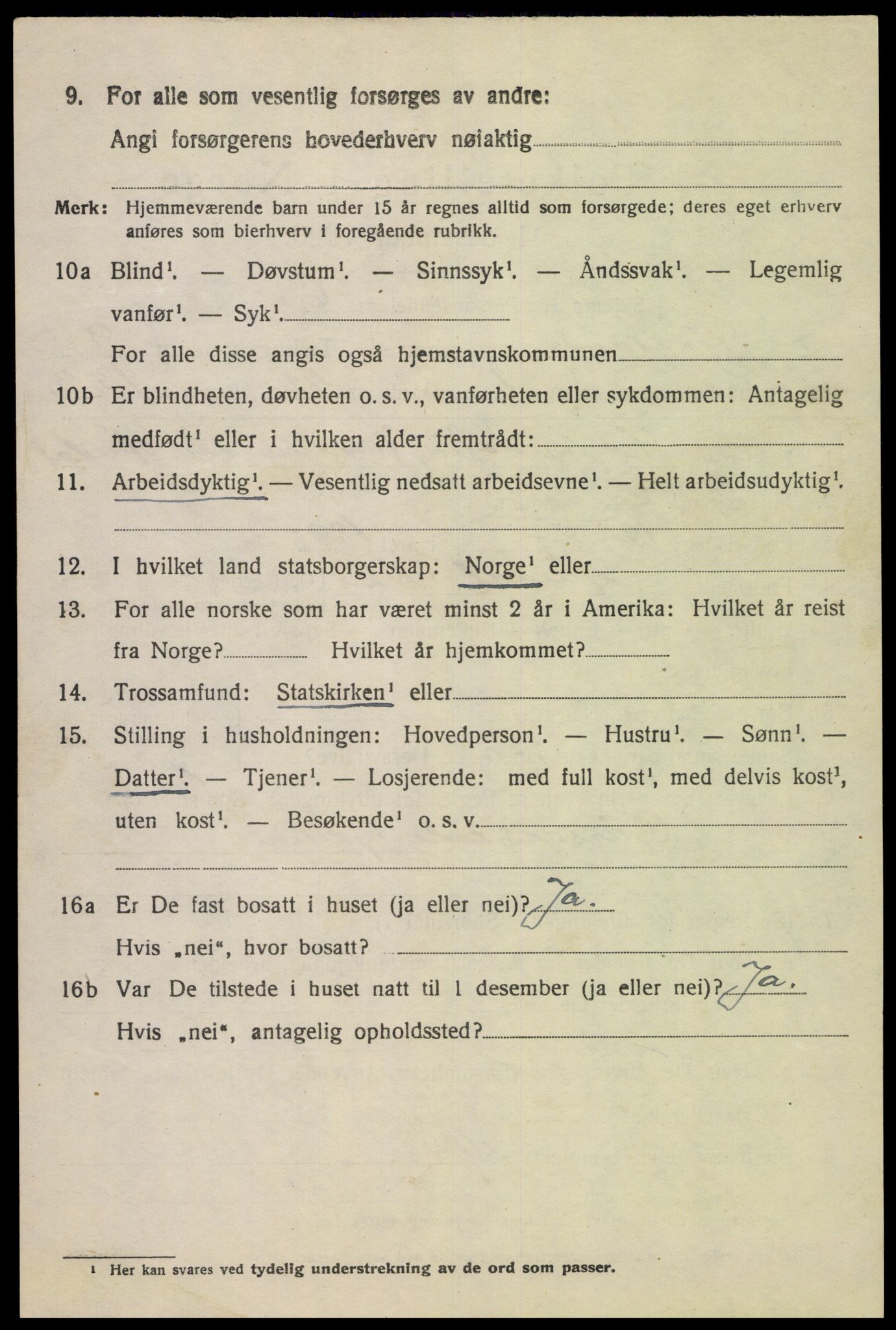 SAK, Folketelling 1920 for 1036 Fjotland herred, 1920, s. 2231