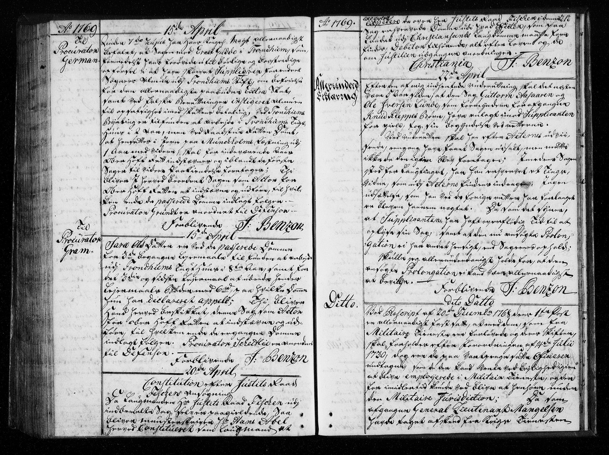 Stattholderembetet 1572-1771, AV/RA-EA-2870/Bf/L0007: Stattholderprotokoll (allmenn kopibok), 1768-1769, s. 211b-212a