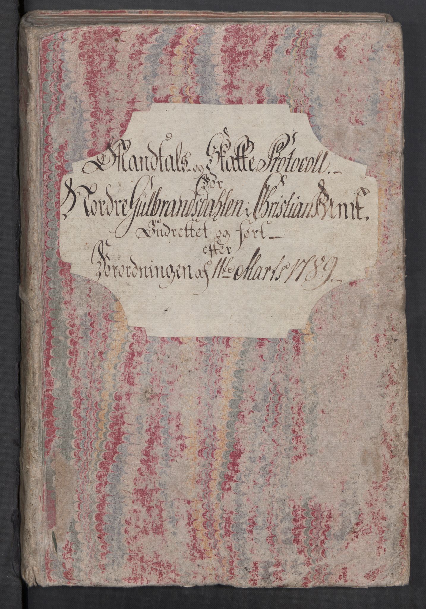 Rentekammeret inntil 1814, Reviderte regnskaper, Mindre regnskaper, AV/RA-EA-4068/Rf/Rfe/L0010: Fosen fogderi, Gudbrandsdalen fogderi, 1789, s. 240