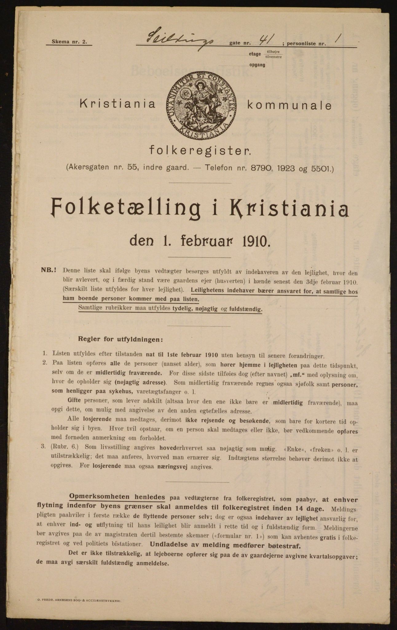 OBA, Kommunal folketelling 1.2.1910 for Kristiania, 1910, s. 90365