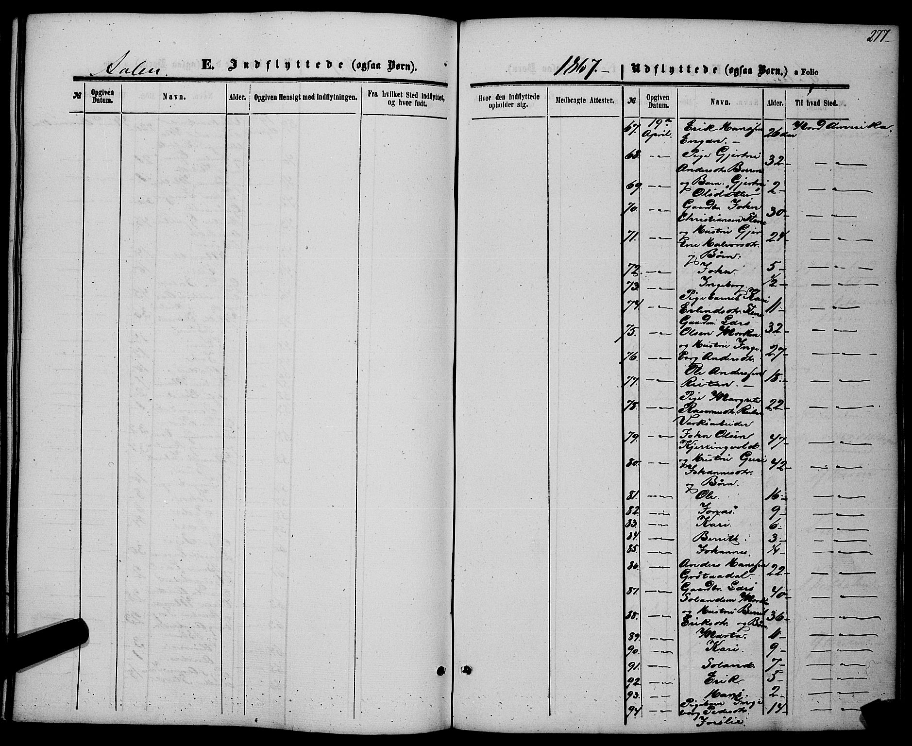 Ministerialprotokoller, klokkerbøker og fødselsregistre - Sør-Trøndelag, SAT/A-1456/685/L0968: Ministerialbok nr. 685A07 /3, 1860-1869, s. 277