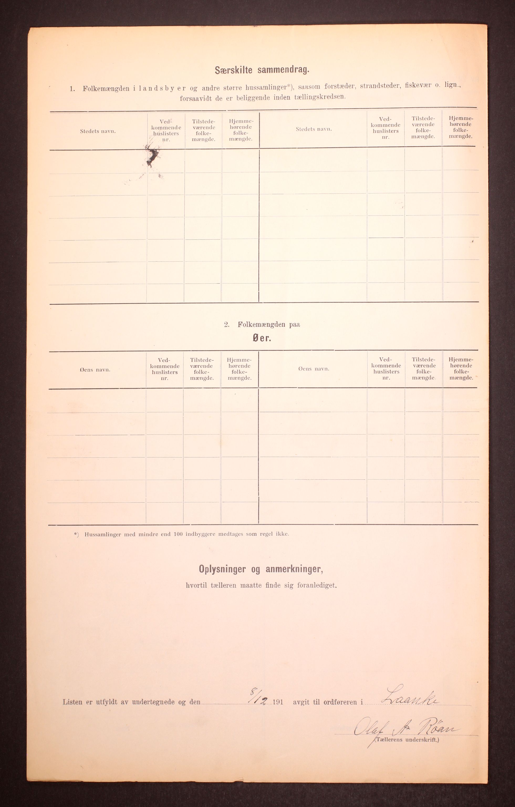 RA, Folketelling 1910 for 1713 Lånke herred, 1910, s. 6