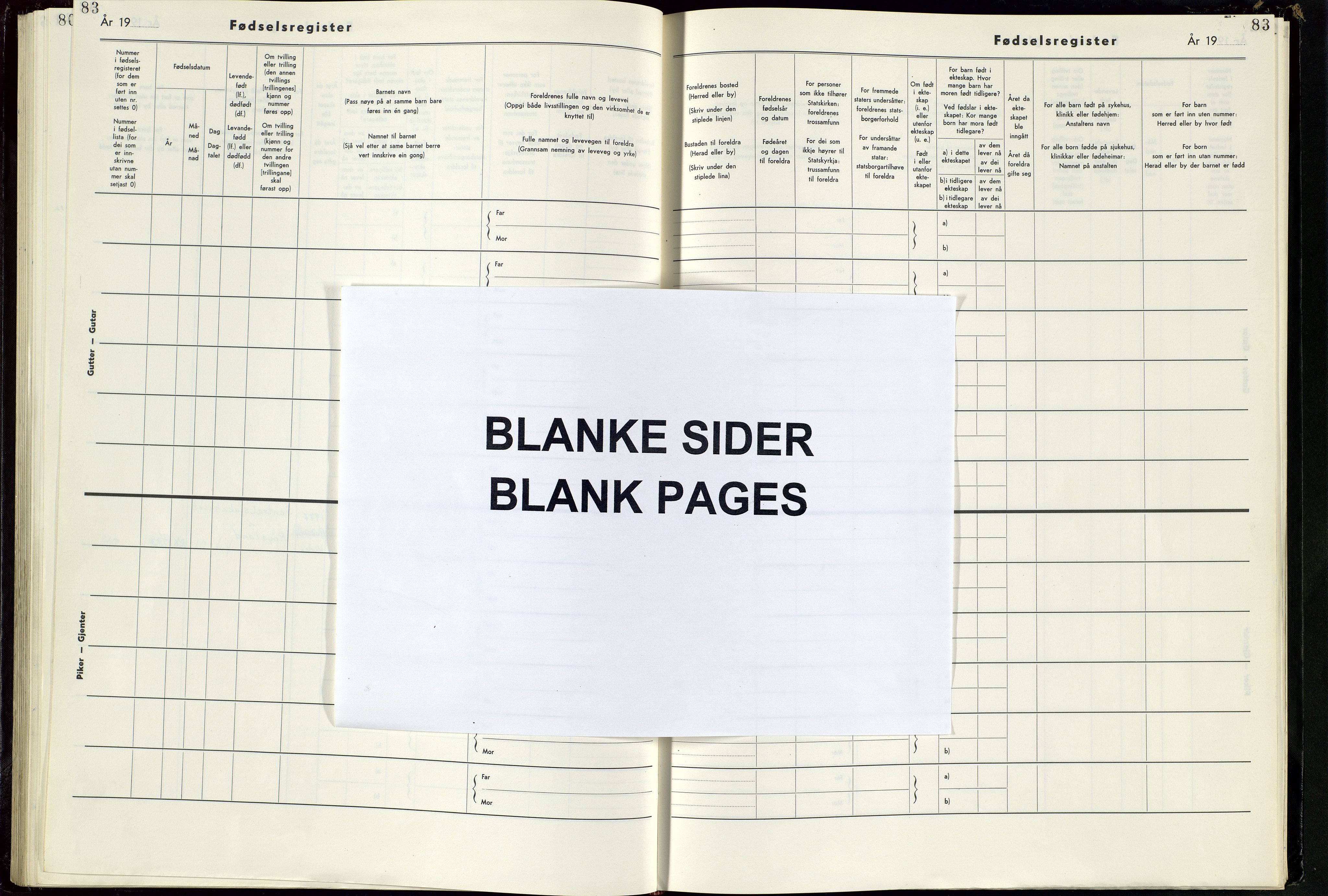 Høyland sokneprestkontor, AV/SAST-A-101799/001/704BA/L0001: Fødselsregister nr. 1, 1968-1982, s. 83