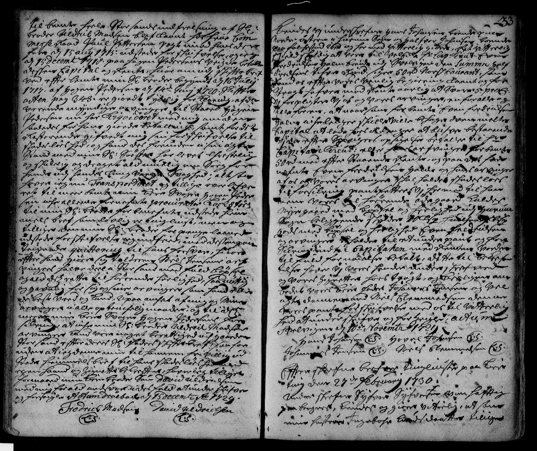 Lier, Røyken og Hurum sorenskriveri, SAKO/A-89/G/Ga/Gaa/L0002: Pantebok nr. II, 1725-1755, s. 33