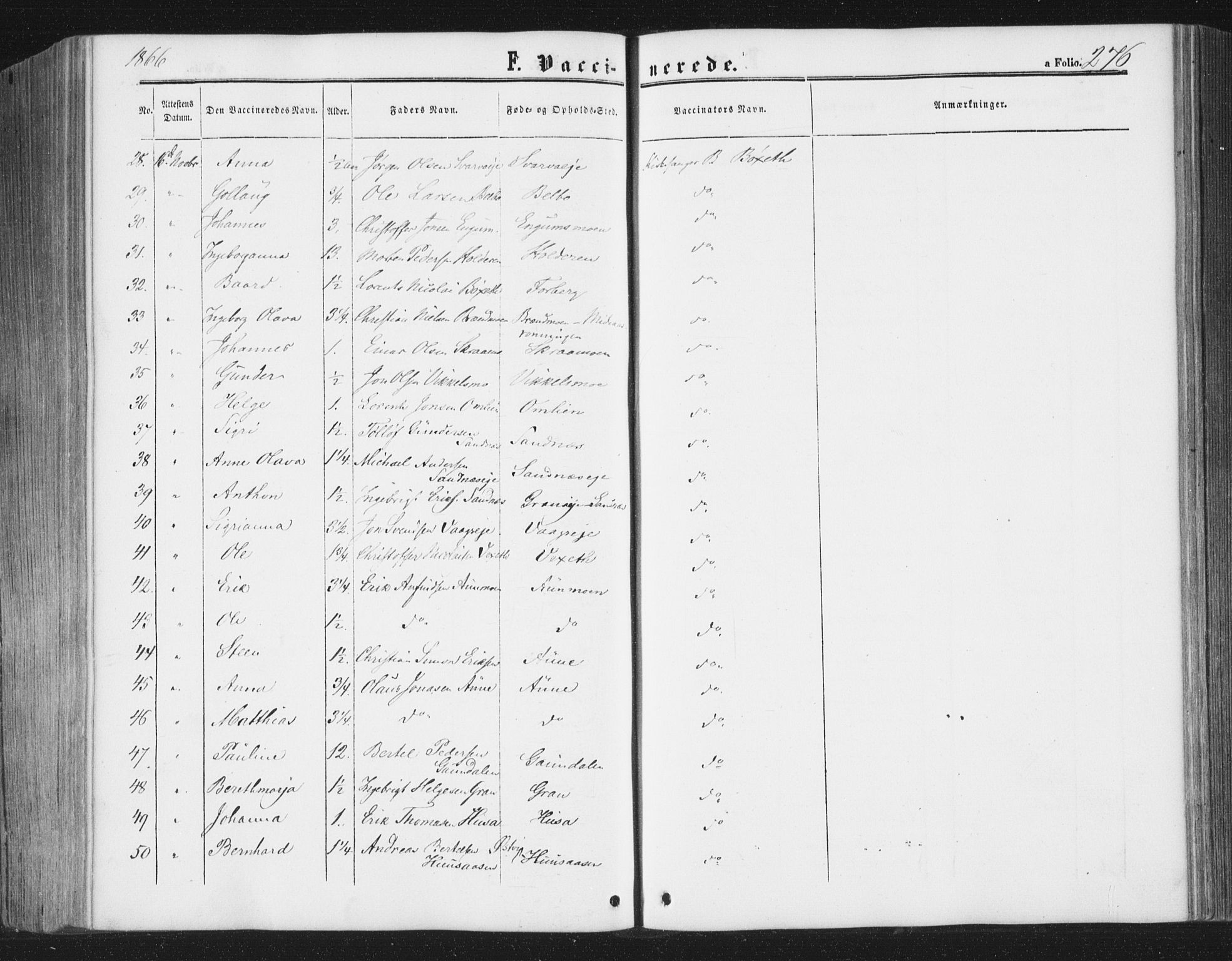Ministerialprotokoller, klokkerbøker og fødselsregistre - Nord-Trøndelag, SAT/A-1458/749/L0472: Ministerialbok nr. 749A06, 1857-1873, s. 276