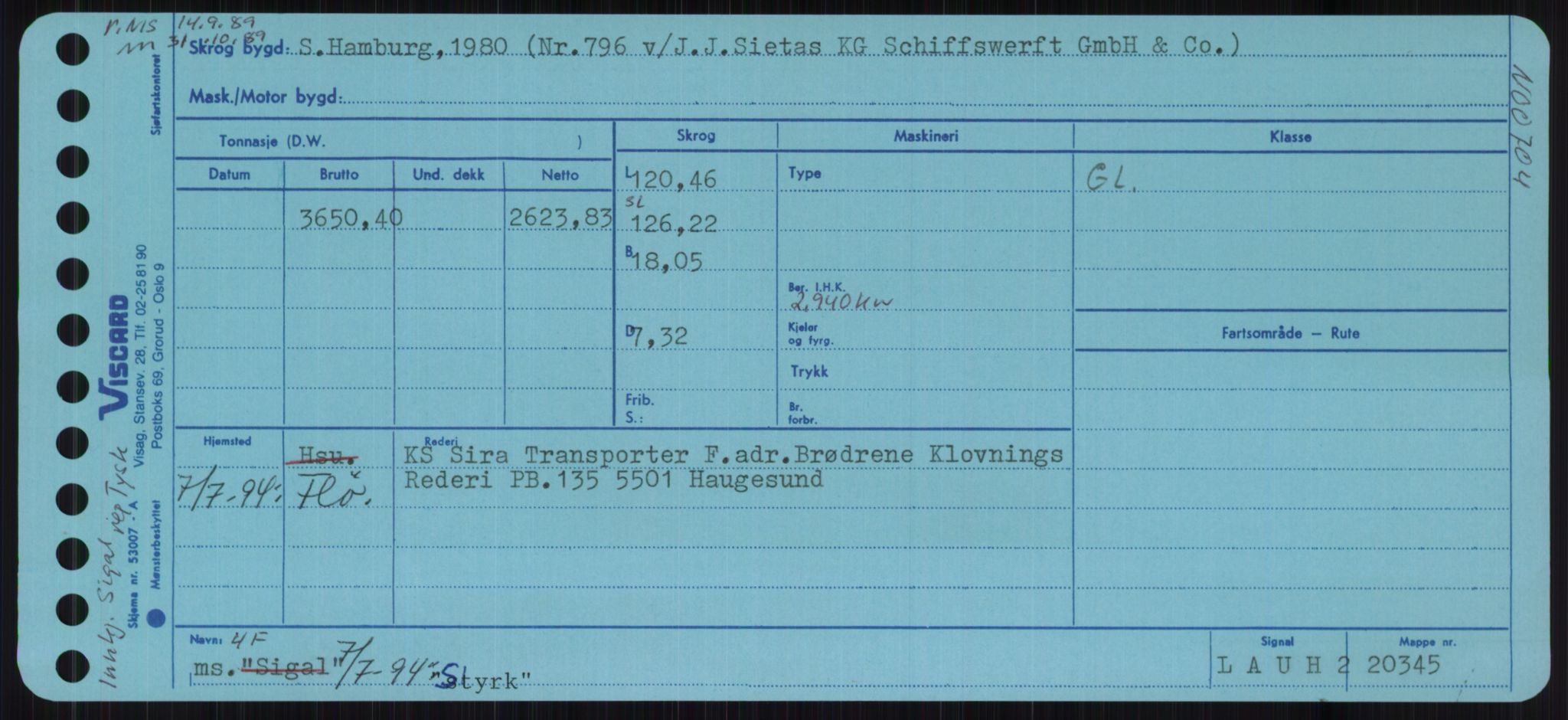Sjøfartsdirektoratet med forløpere, Skipsmålingen, AV/RA-S-1627/H/Ha/L0005/0002: Fartøy, S-Sven / Fartøy, Skjo-Sven, s. 687