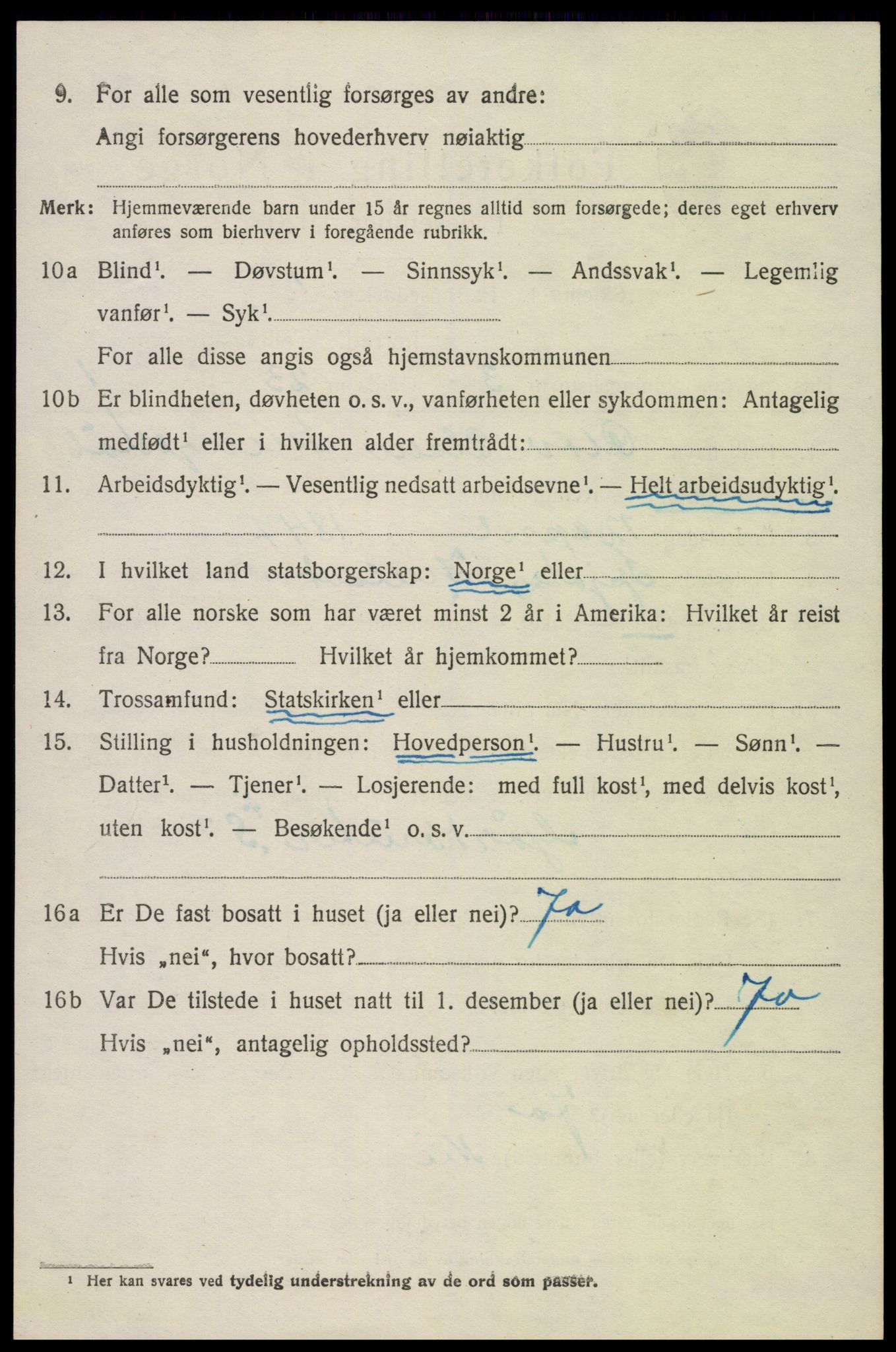 SAK, Folketelling 1920 for 0935 Iveland herred, 1920, s. 962