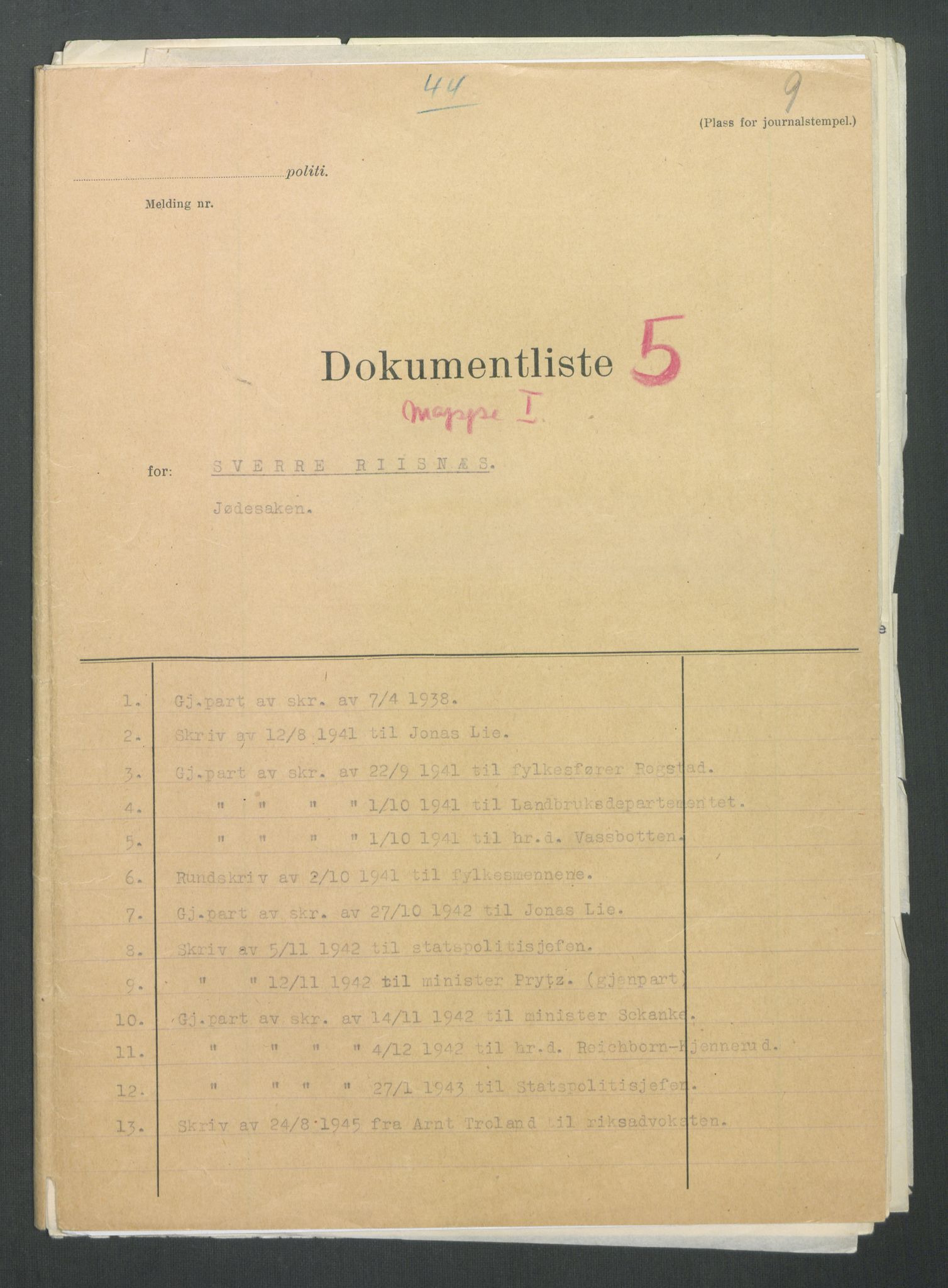 Landssvikarkivet, Oslo politikammer, RA/S-3138-01/D/Di/L0001: Anr. 1559, 1945-1947, s. 364