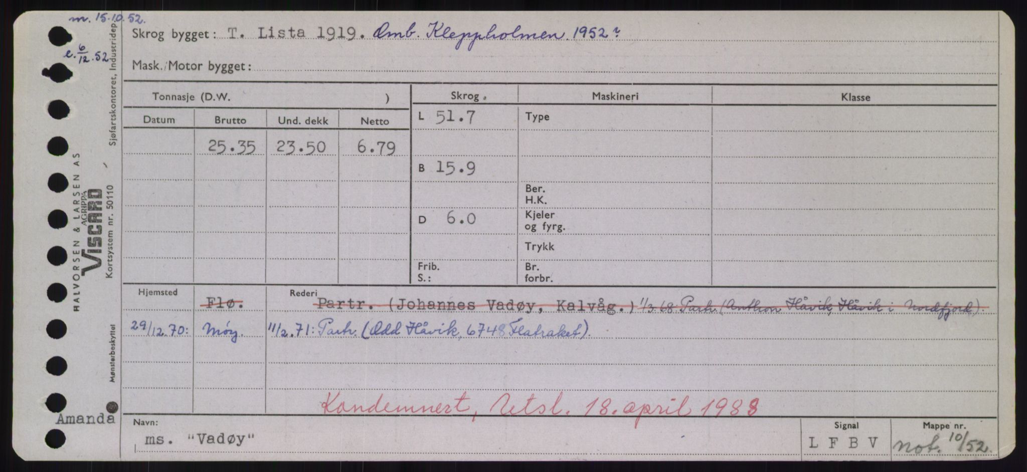 Sjøfartsdirektoratet med forløpere, Skipsmålingen, AV/RA-S-1627/H/Hd/L0040: Fartøy, U-Ve, s. 199