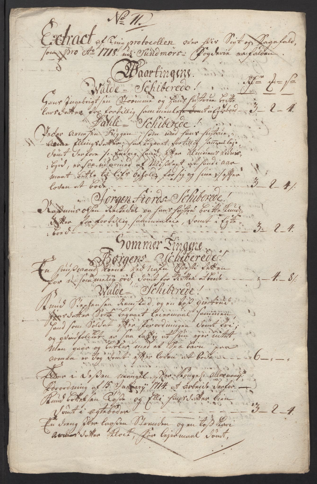 Rentekammeret inntil 1814, Reviderte regnskaper, Fogderegnskap, AV/RA-EA-4092/R54/L3570: Fogderegnskap Sunnmøre, 1718, s. 123