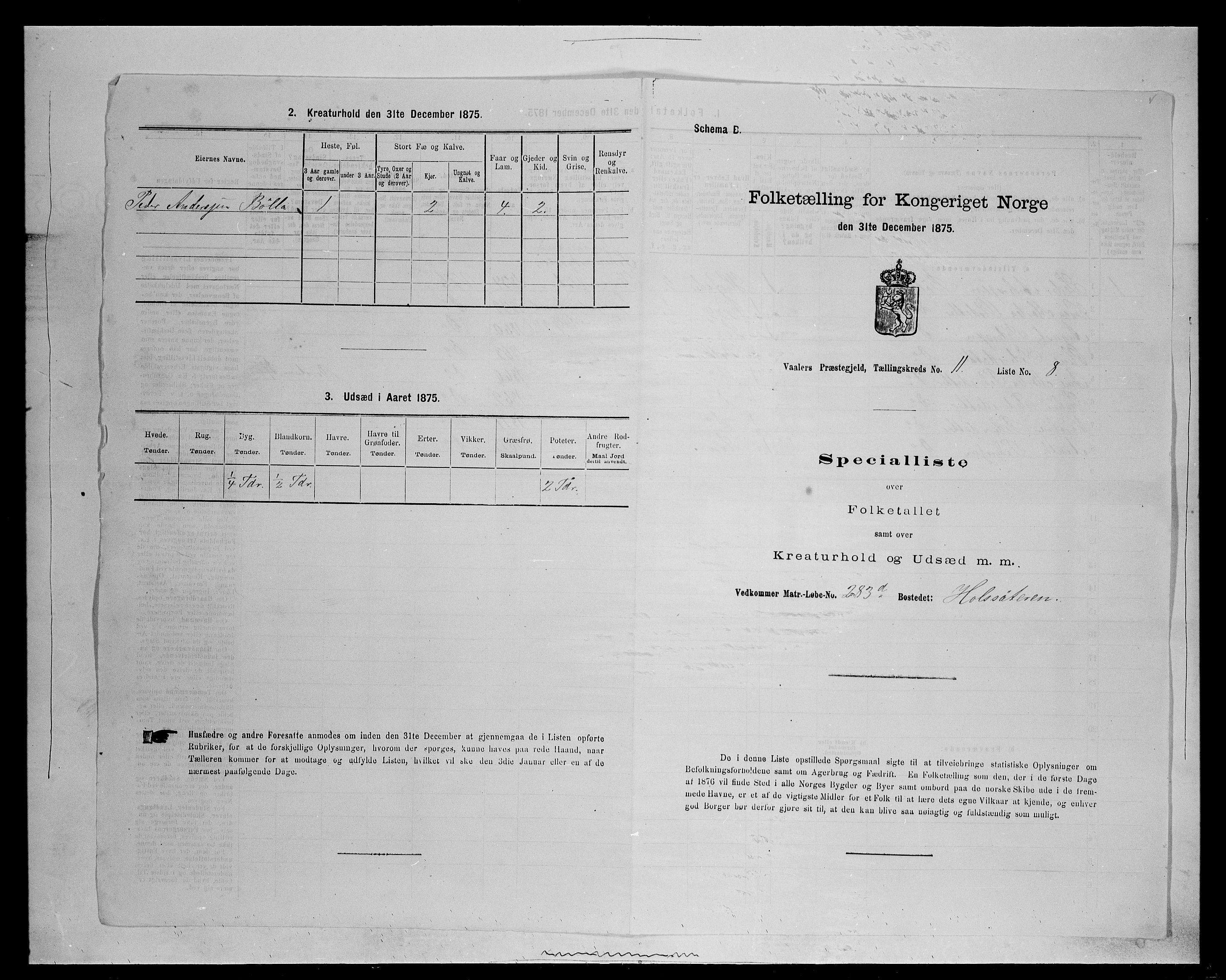 SAH, Folketelling 1875 for 0426P Våler prestegjeld (Hedmark), 1875, s. 1362