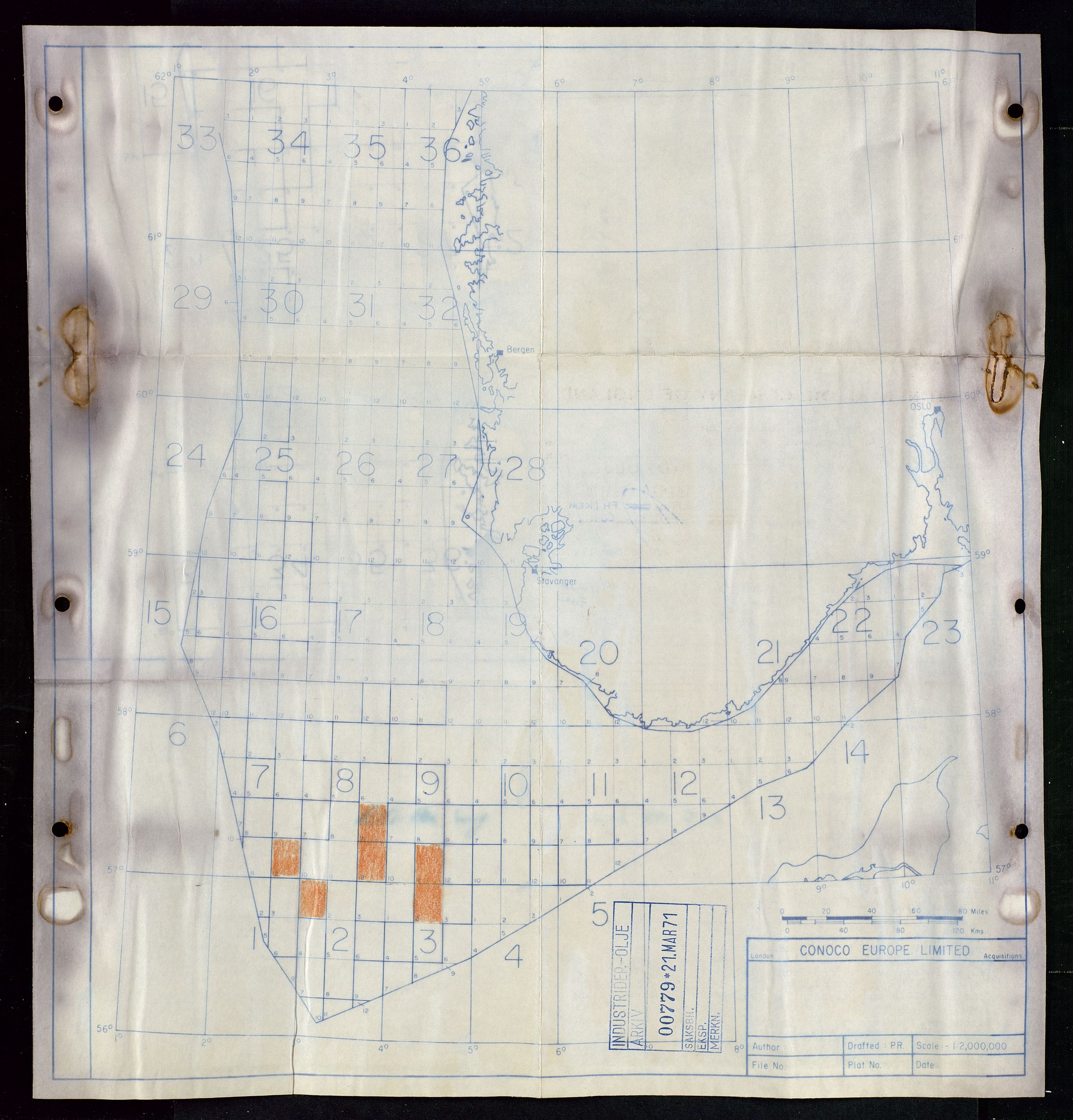 Industridepartementet, Oljekontoret, SAST/A-101348/Da/L0002: Arkivnøkkel 711 Undersøkelses- og utvinningstillatelser, 1964-1974, s. 329