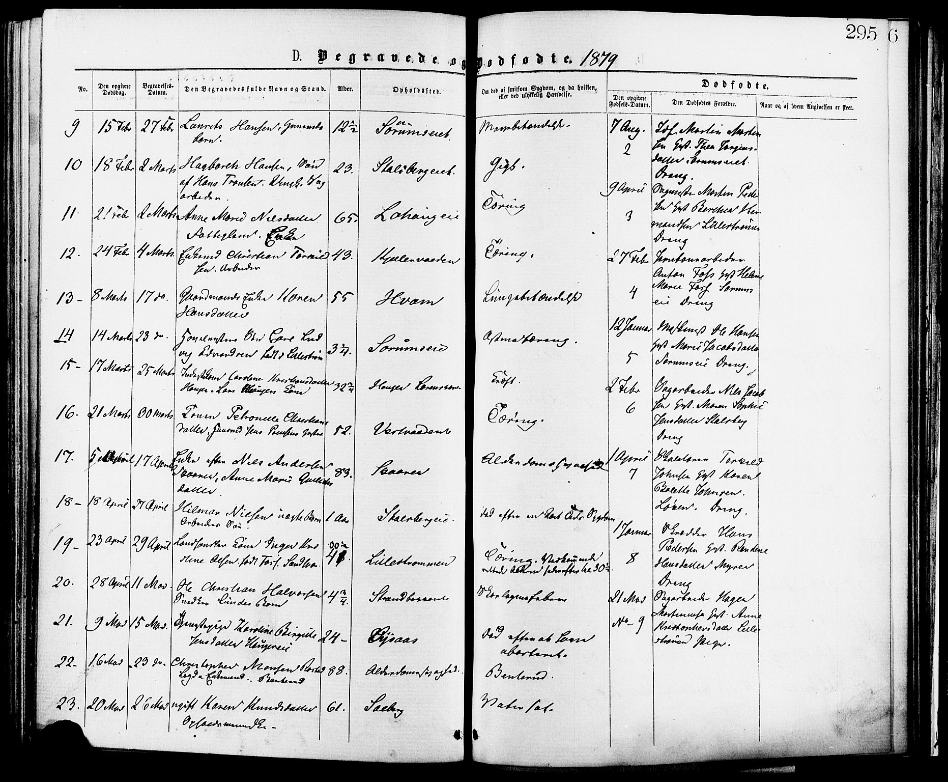 Skedsmo prestekontor Kirkebøker, AV/SAO-A-10033a/F/Fa/L0012: Ministerialbok nr. I 12, 1876-1883, s. 295