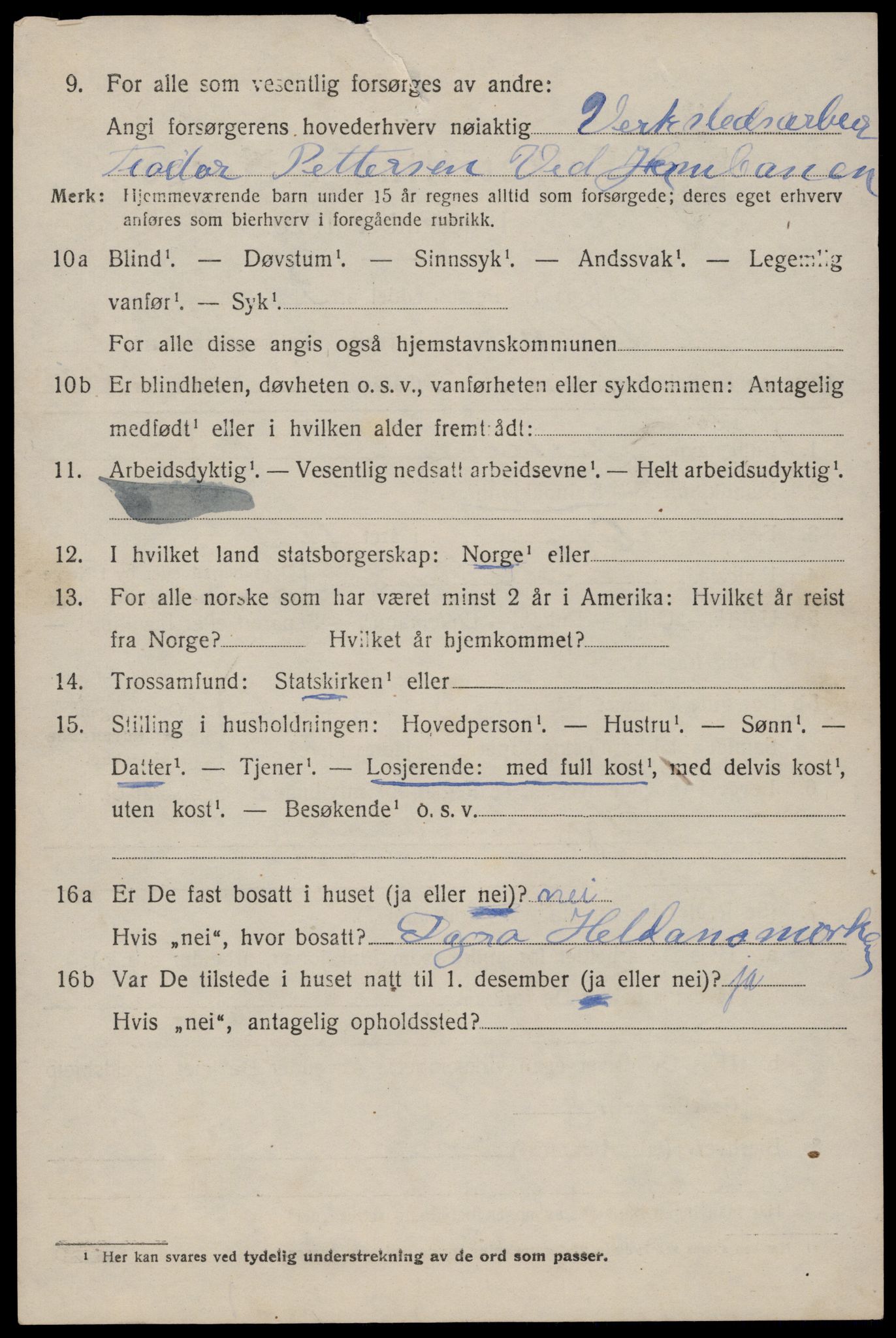 SAST, Folketelling 1920 for 1126 Hetland herred, 1920, s. 14914
