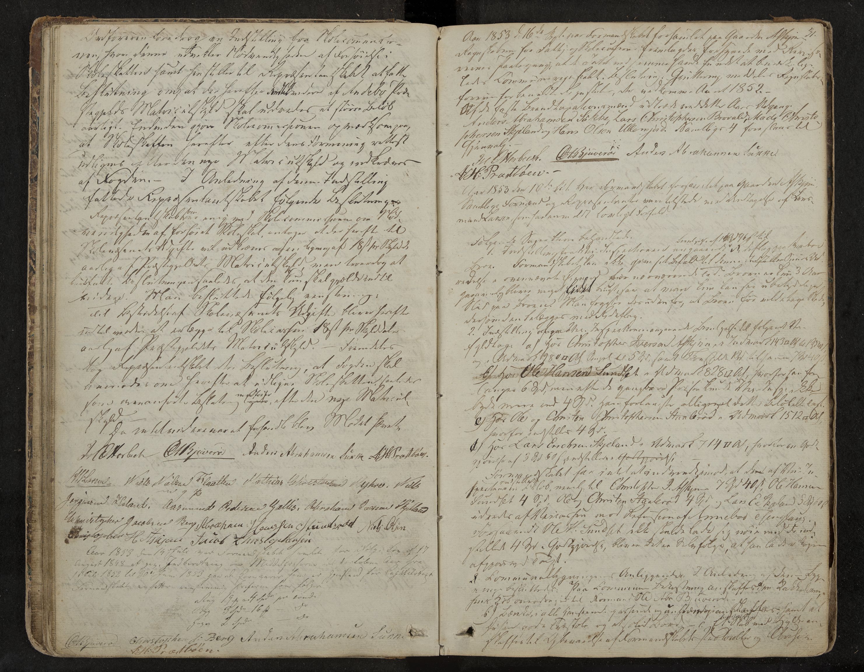 Andebu formannskap og sentraladministrasjon, IKAK/0719021-1/A/Aa/L0001: Møtebok med register, 1837-1869, s. 31