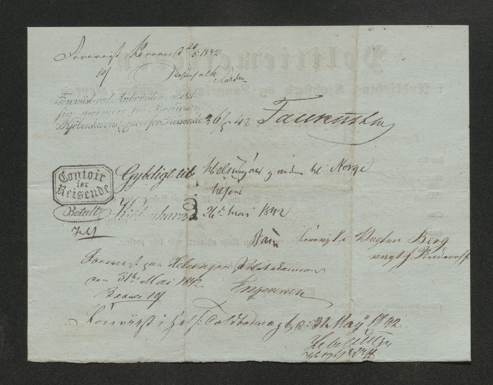 Drammen politikammer, AV/SAKO-A-623/I/Ia/Iab/L0006: Innleverte pass, 1841-1842, s. 477