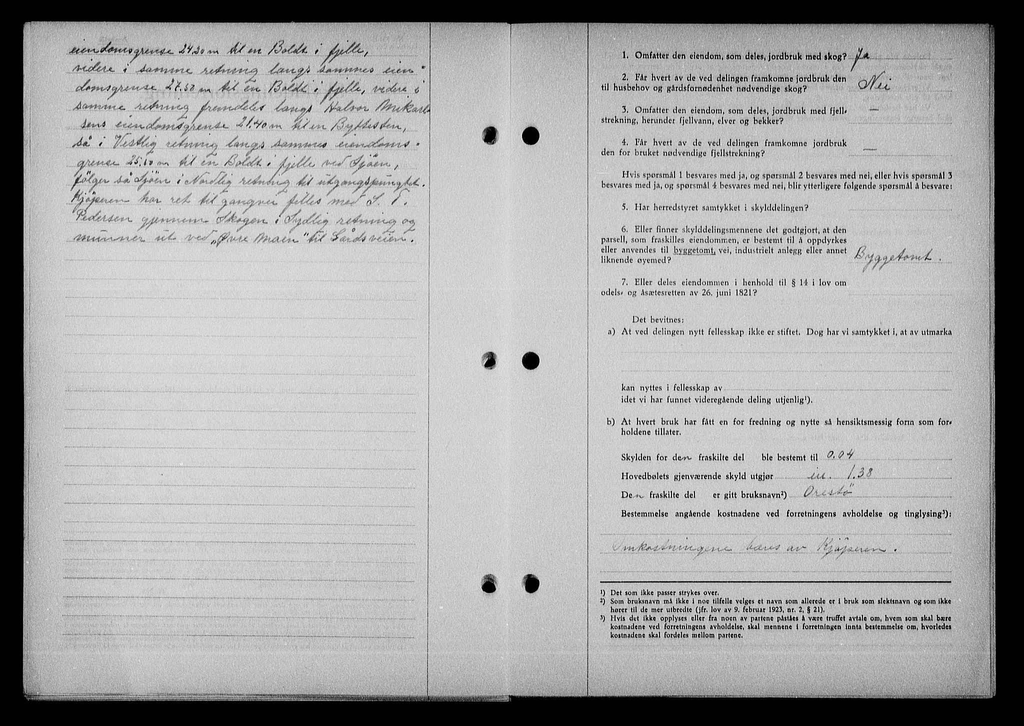 Nedenes sorenskriveri, SAK/1221-0006/G/Gb/Gba/L0051: Pantebok nr. A-V, 1943-1944, Dagboknr: 550/1944