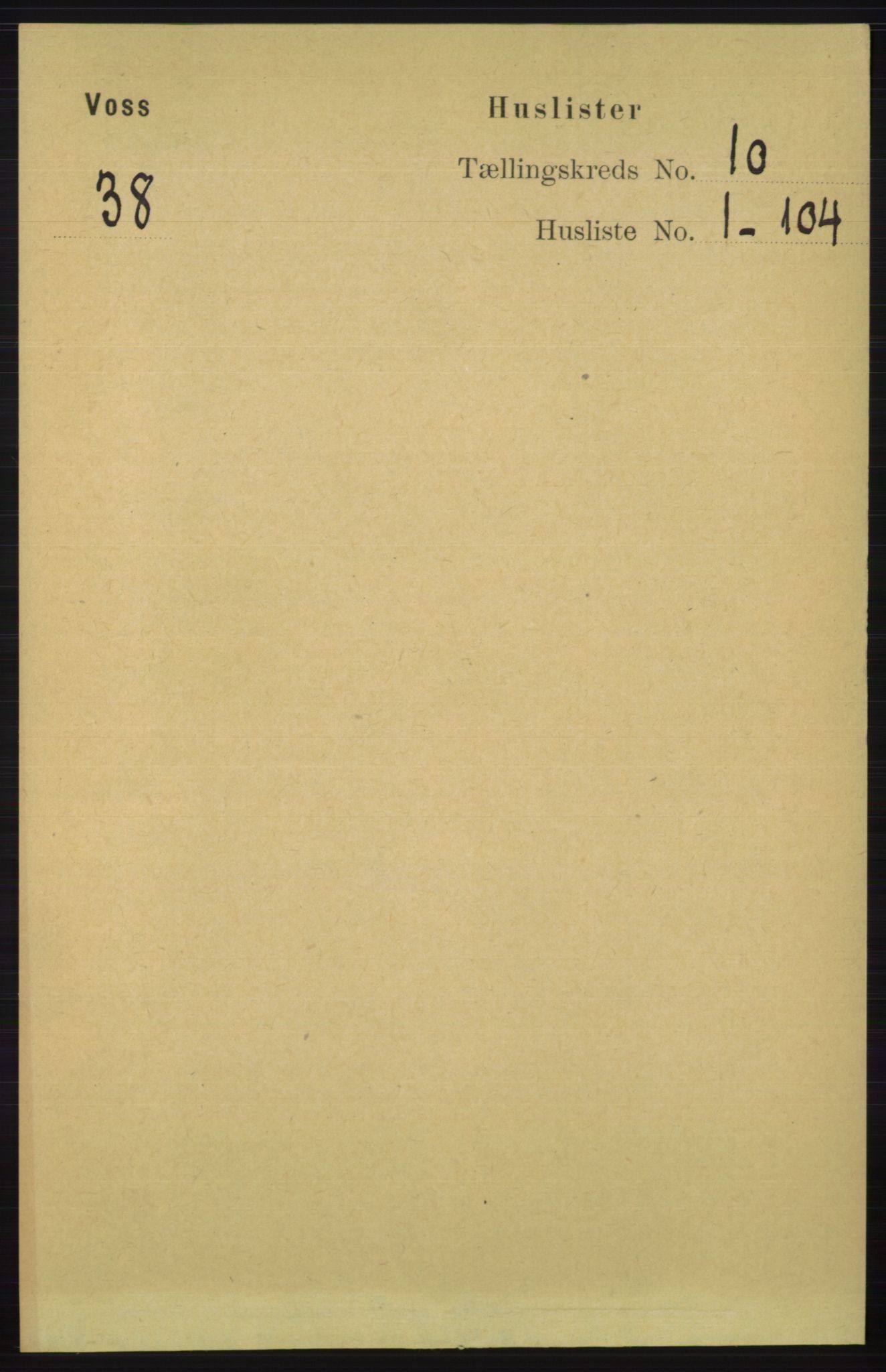 RA, Folketelling 1891 for 1235 Voss herred, 1891, s. 5104