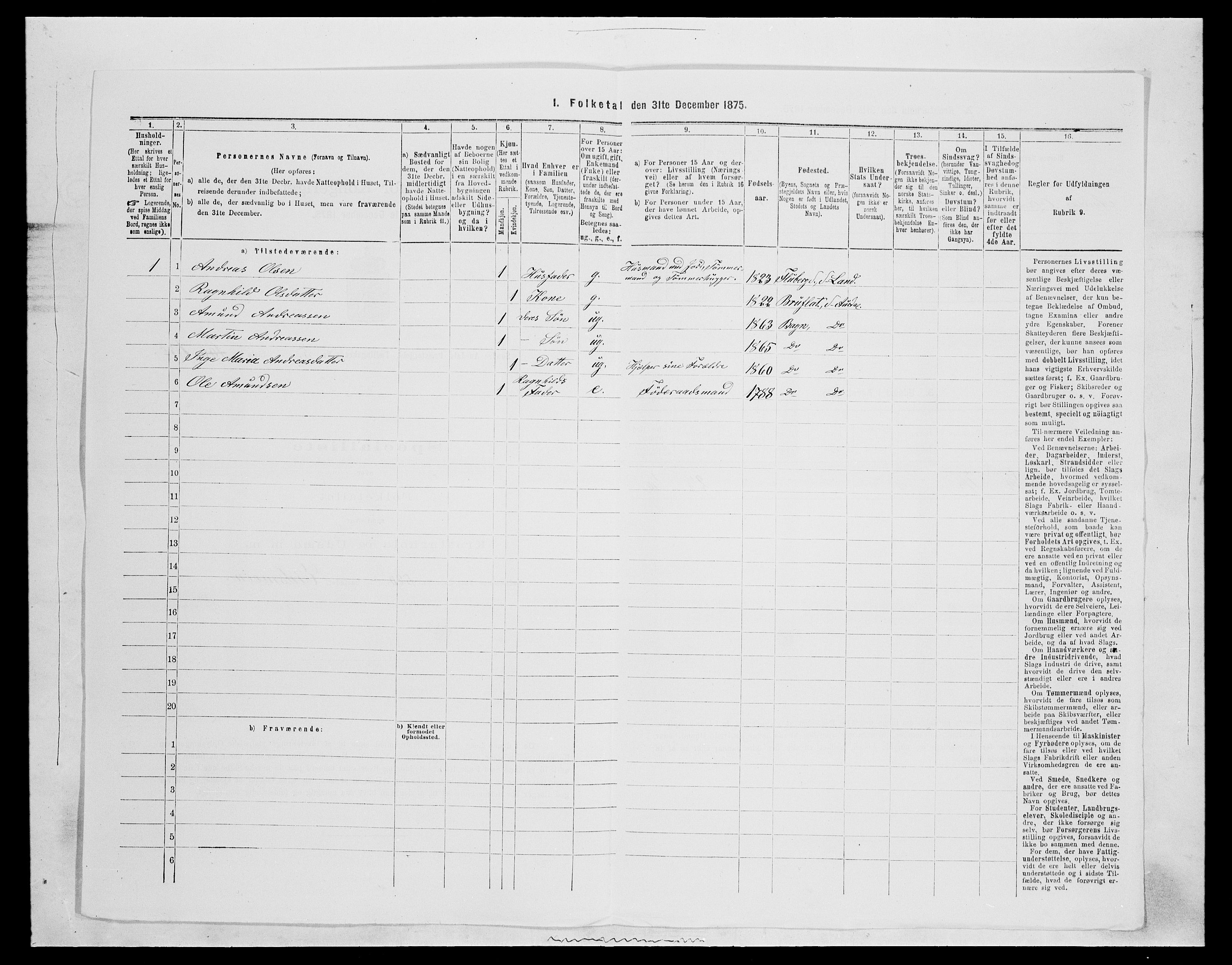 SAH, Folketelling 1875 for 0540P Sør-Aurdal prestegjeld, 1875, s. 944