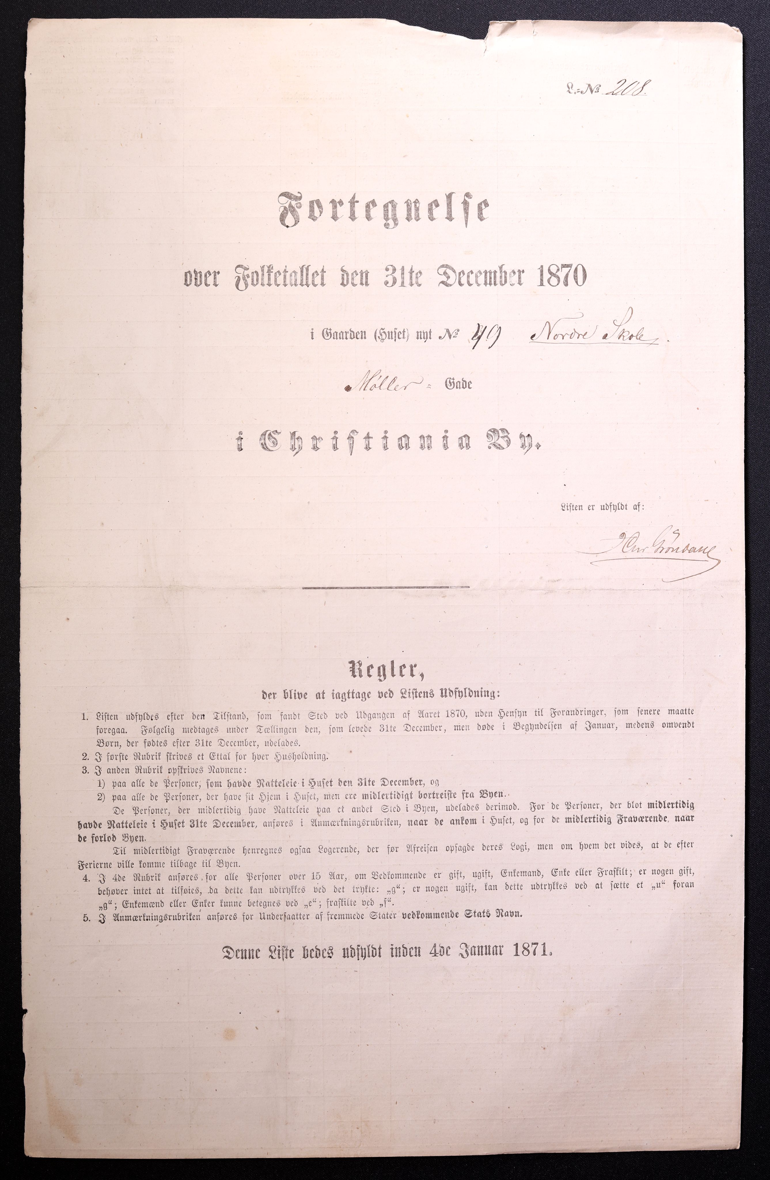 RA, Folketelling 1870 for 0301 Kristiania kjøpstad, 1870, s. 2427